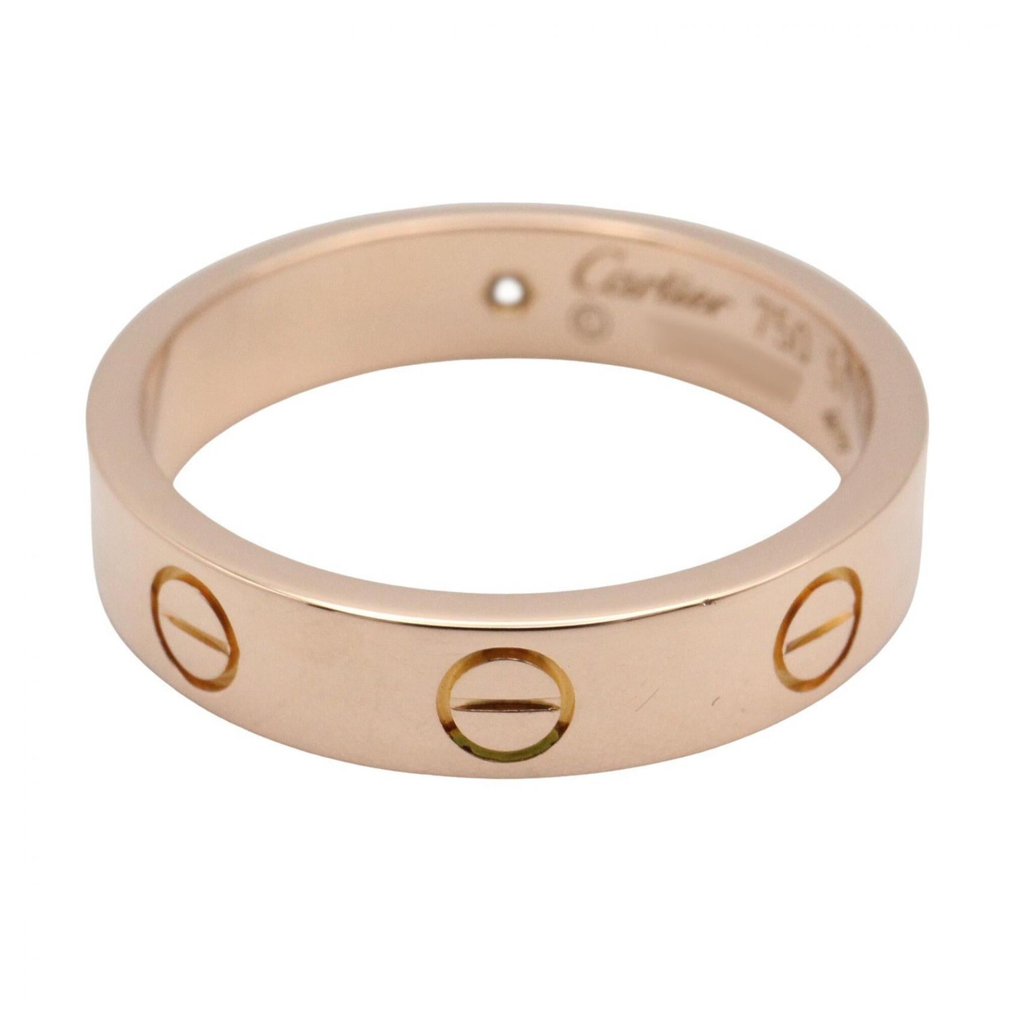 Cartier Gold Clear Pink Gold (18K) Band Ring (Pre-Owned)
