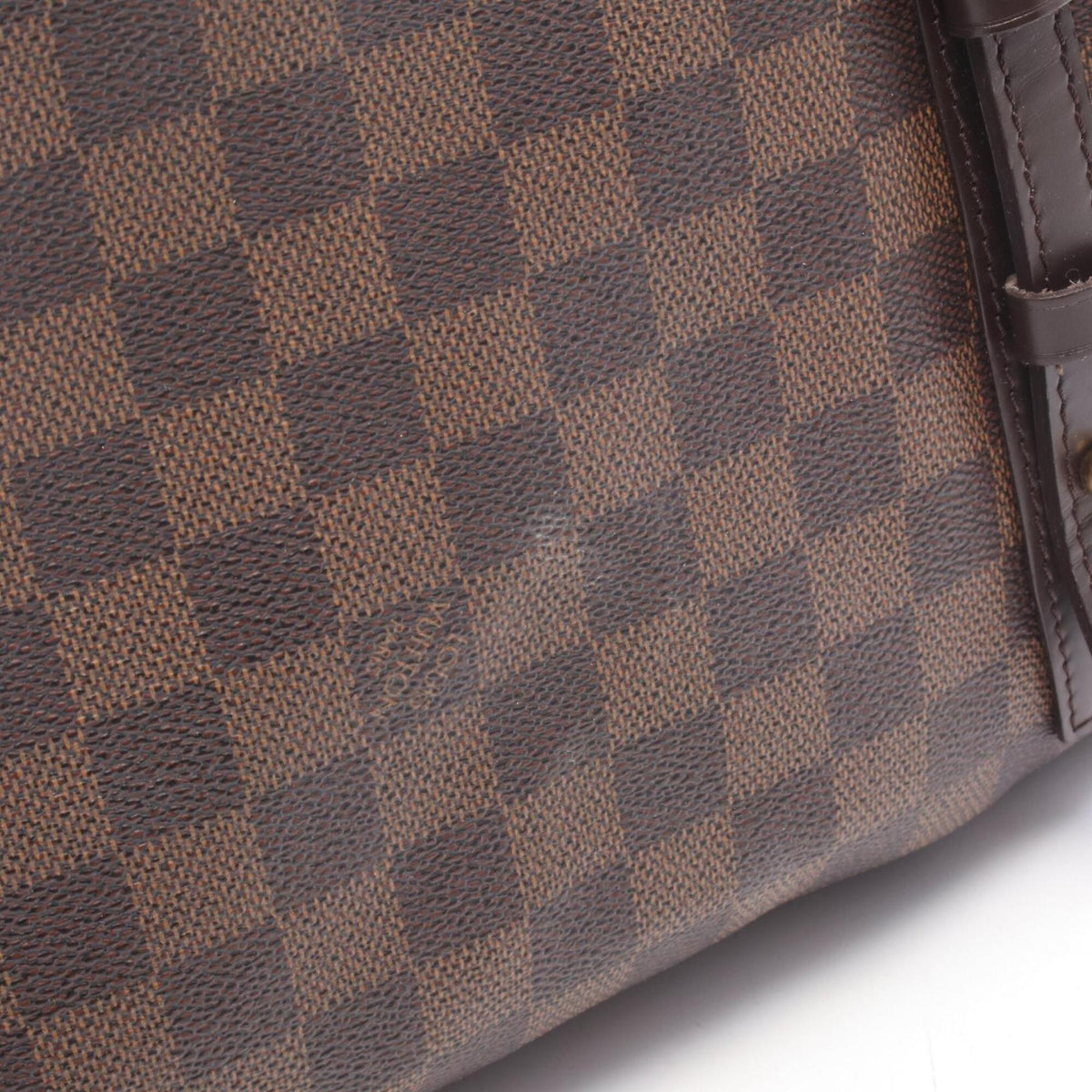 Louis Vuitton Brown Ebene Coated Canvas Leather Handbag Shoulder Bag (Pre-Owned)