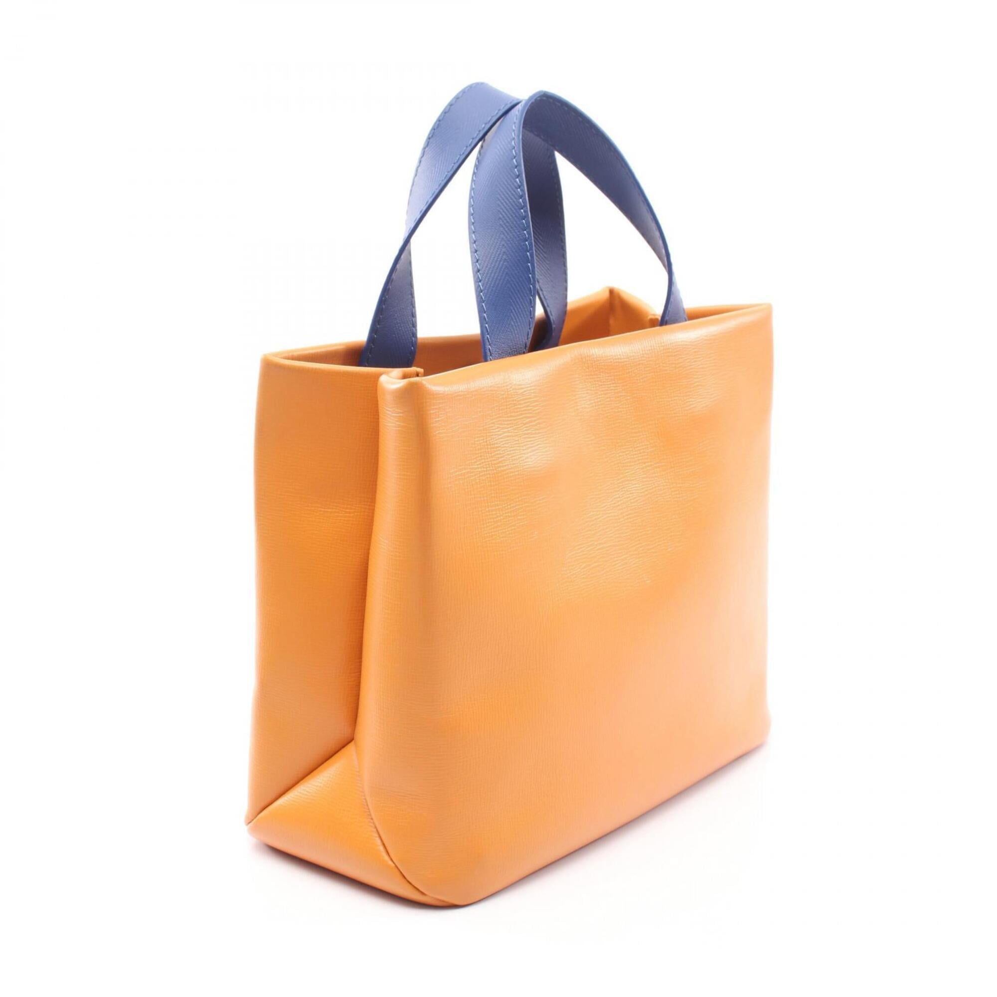Louis Vuitton Blue Orange Leather Handbag (Pre-Owned)