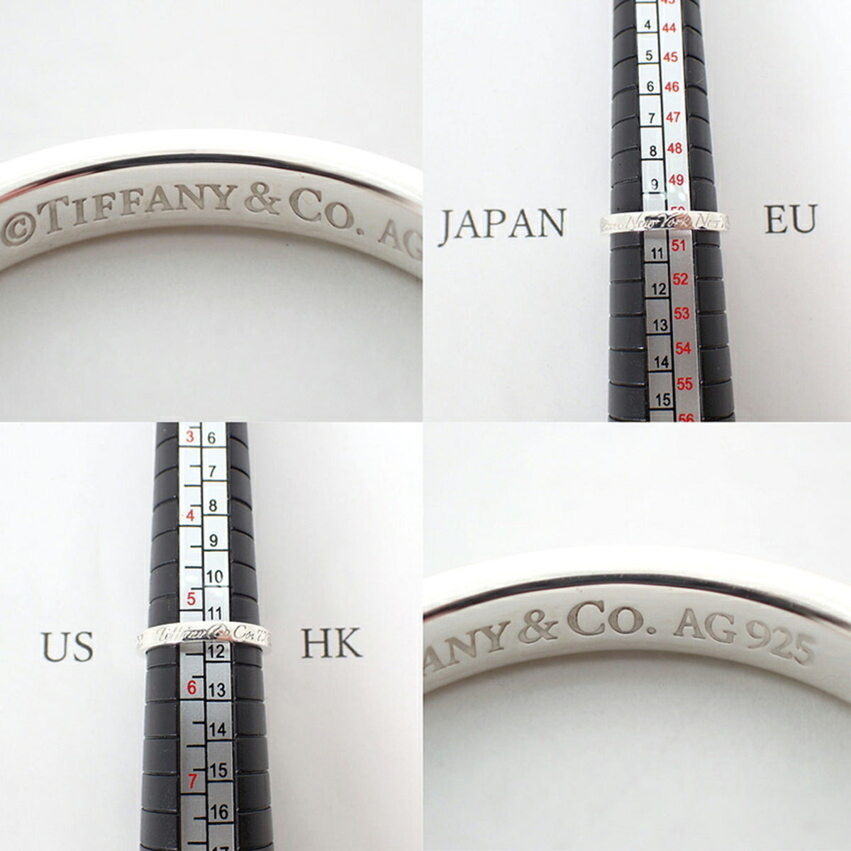 Tiffany Sterling Silver 925 Band Ring (Pre-Owned)