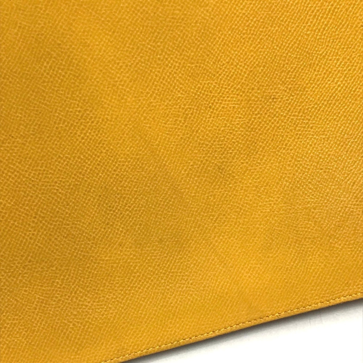 Hermes Yellow Courchevel Leather Briefcase Handbag (Pre-Owned)