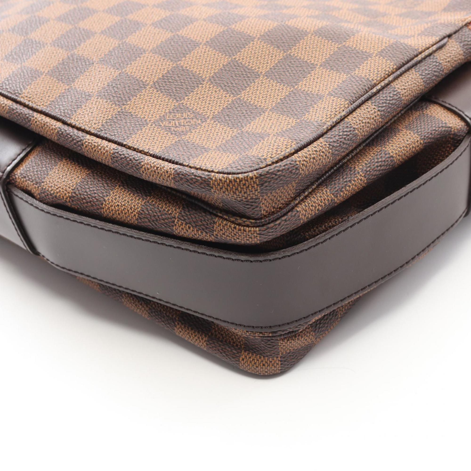 Louis Vuitton Damier Brown Ebene Coated Canvas Leather Shoulder Bag (Pre-Owned)