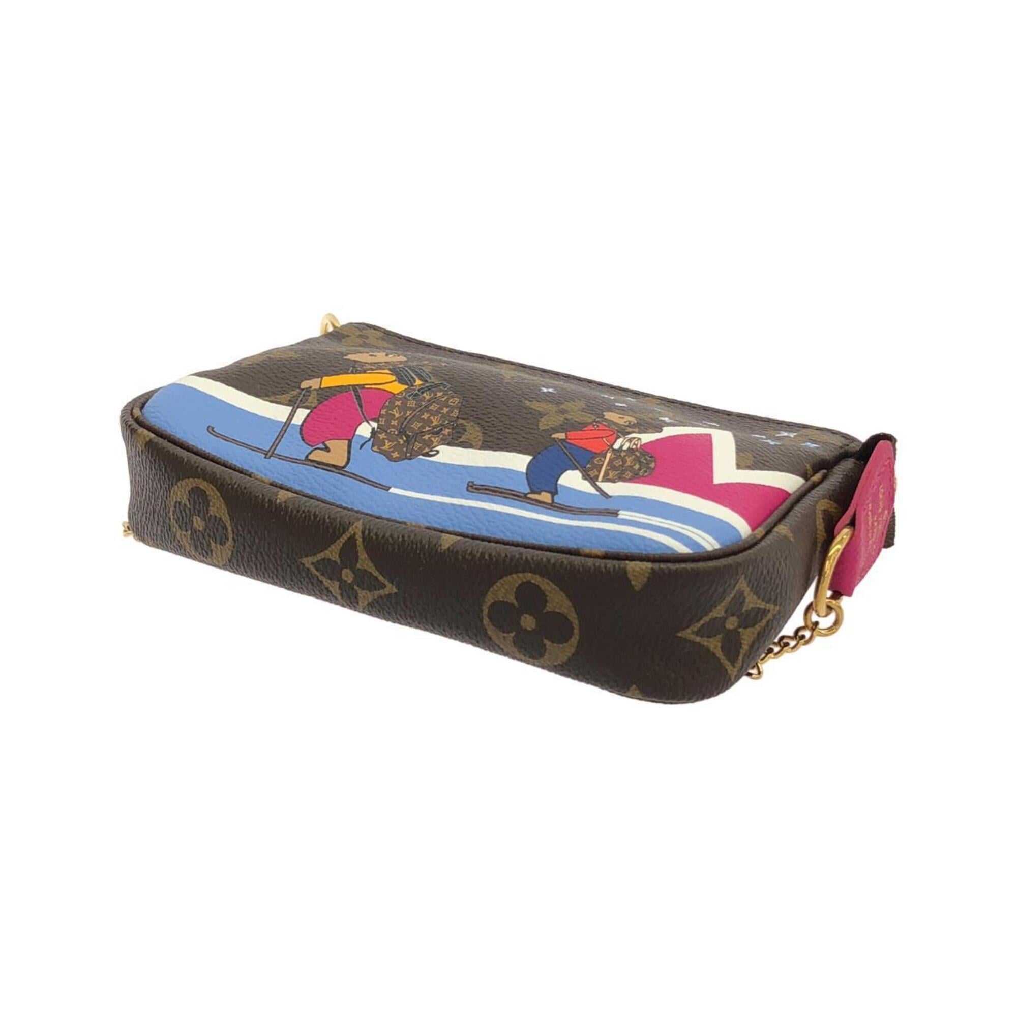 Louis Vuitton Brown Coated Canvas Pochette Pouch (Pre-Owned)