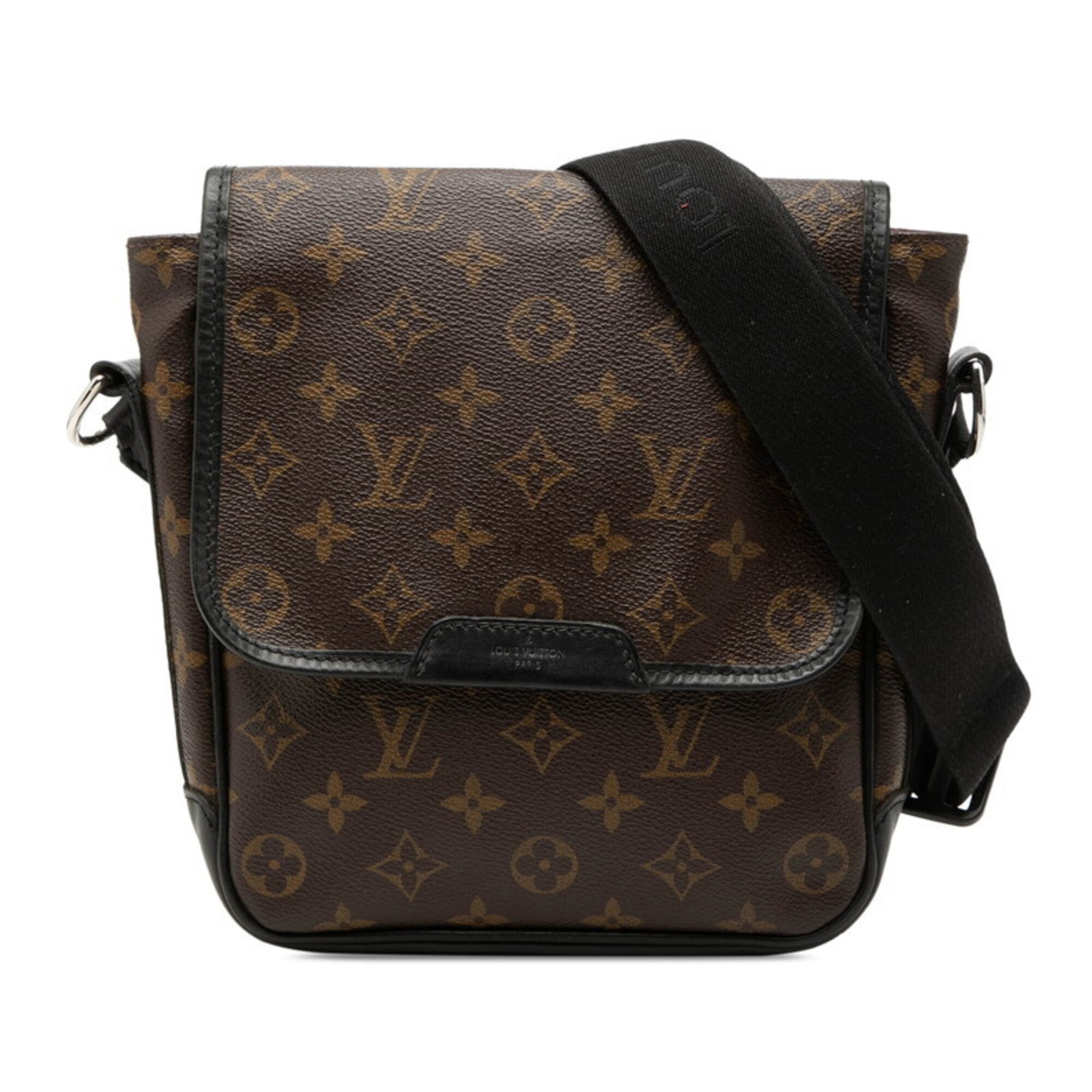 Louis Vuitton Monogram Macassar Black Brown Pvc Leather Shoulder Bag (Pre-Owned)