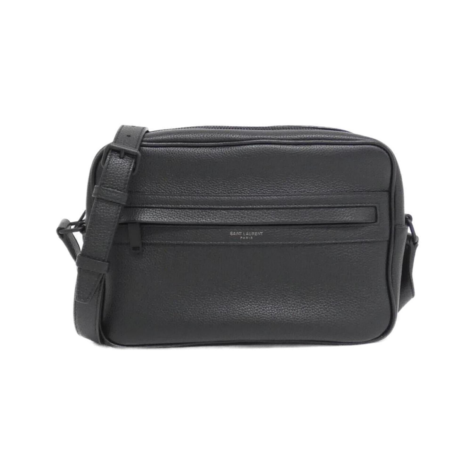 Saint Laurent Black Leather Shoulder Bag (Pre-Owned)