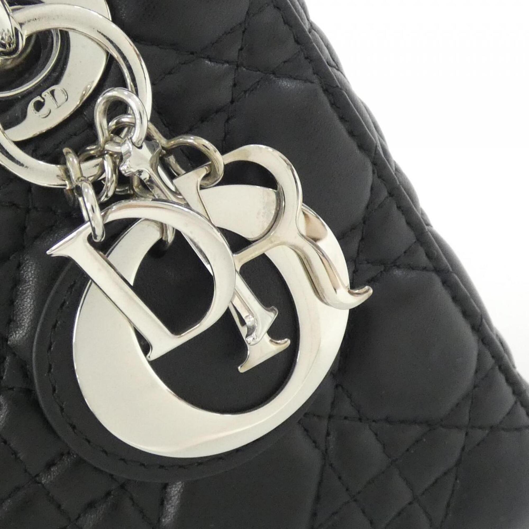 Christian Dior Black Leather Handbag (Pre-Owned)