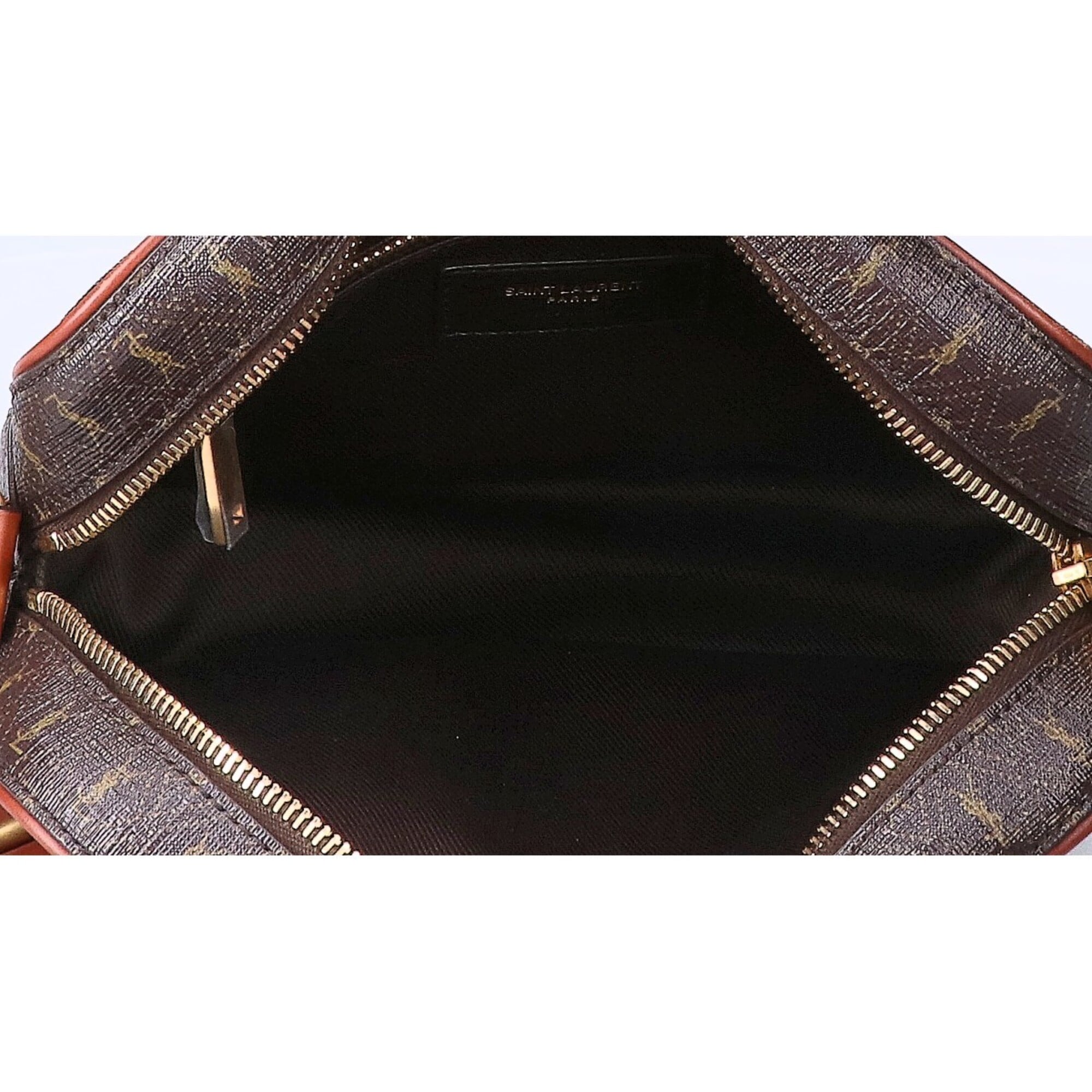 Saint Laurent Dark Brown Pvc Shoulder Bag (Pre-Owned)