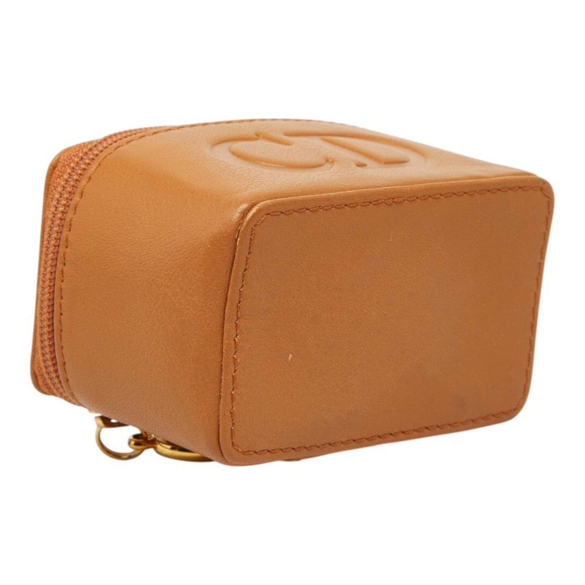 Christian Dior Brown Leather Handbag Pouch (Pre-Owned)
