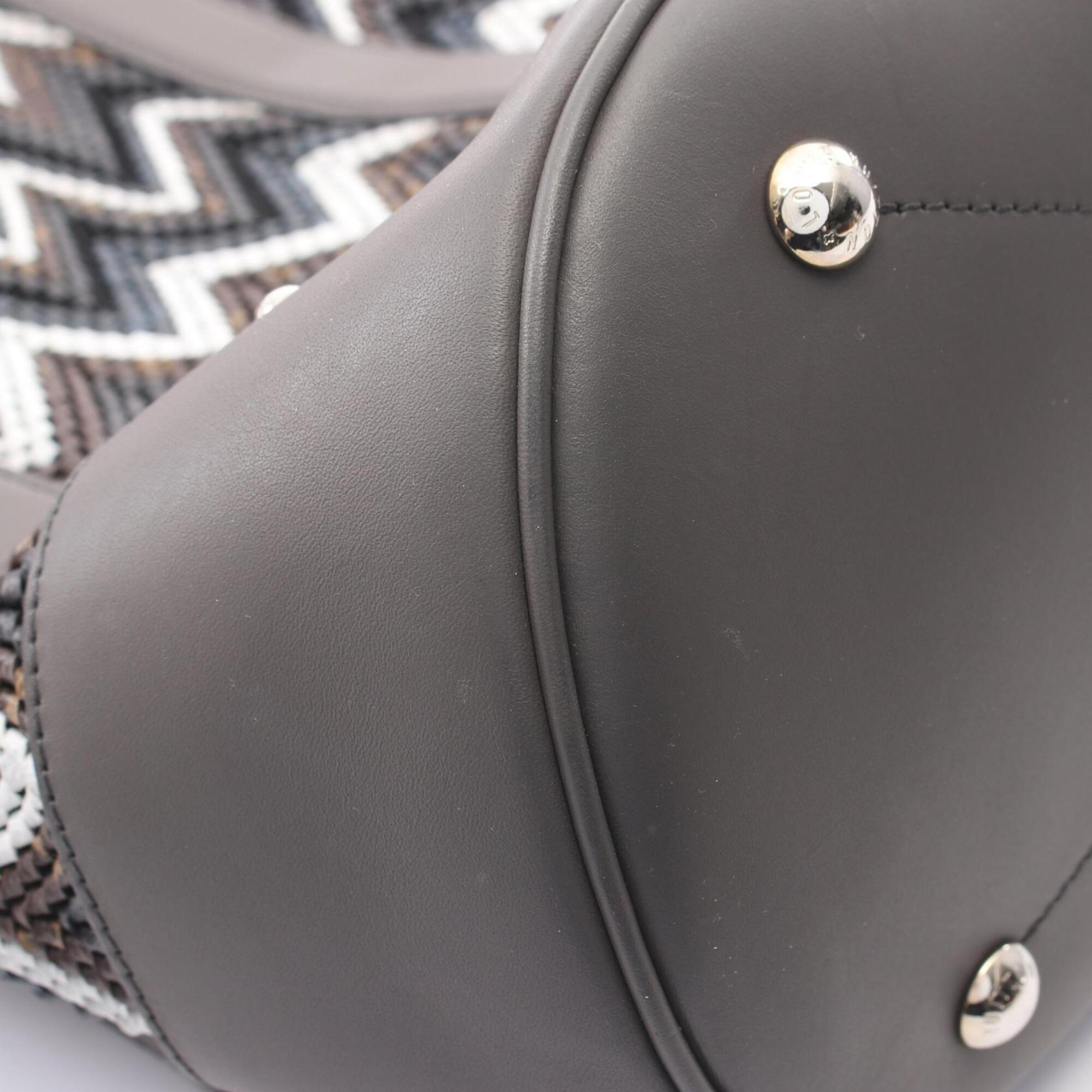 Louis Vuitton Gray Multi-Color Coated Canvas Leather Backpack Handbag (Pre-Owned)