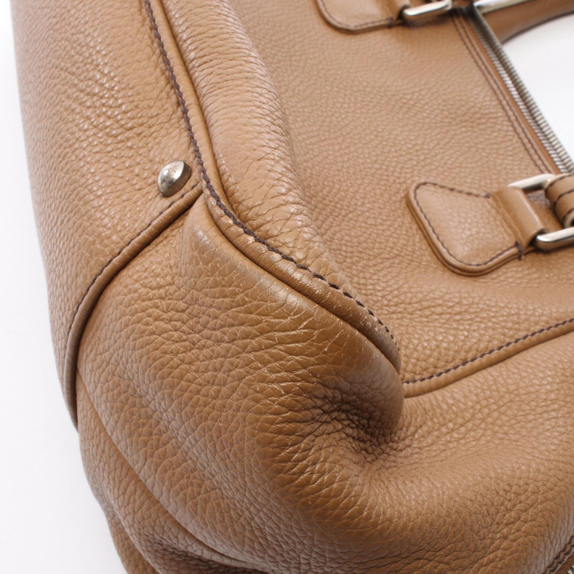 Chanel Beige Leather Handbag Tote Bag (Pre-Owned)