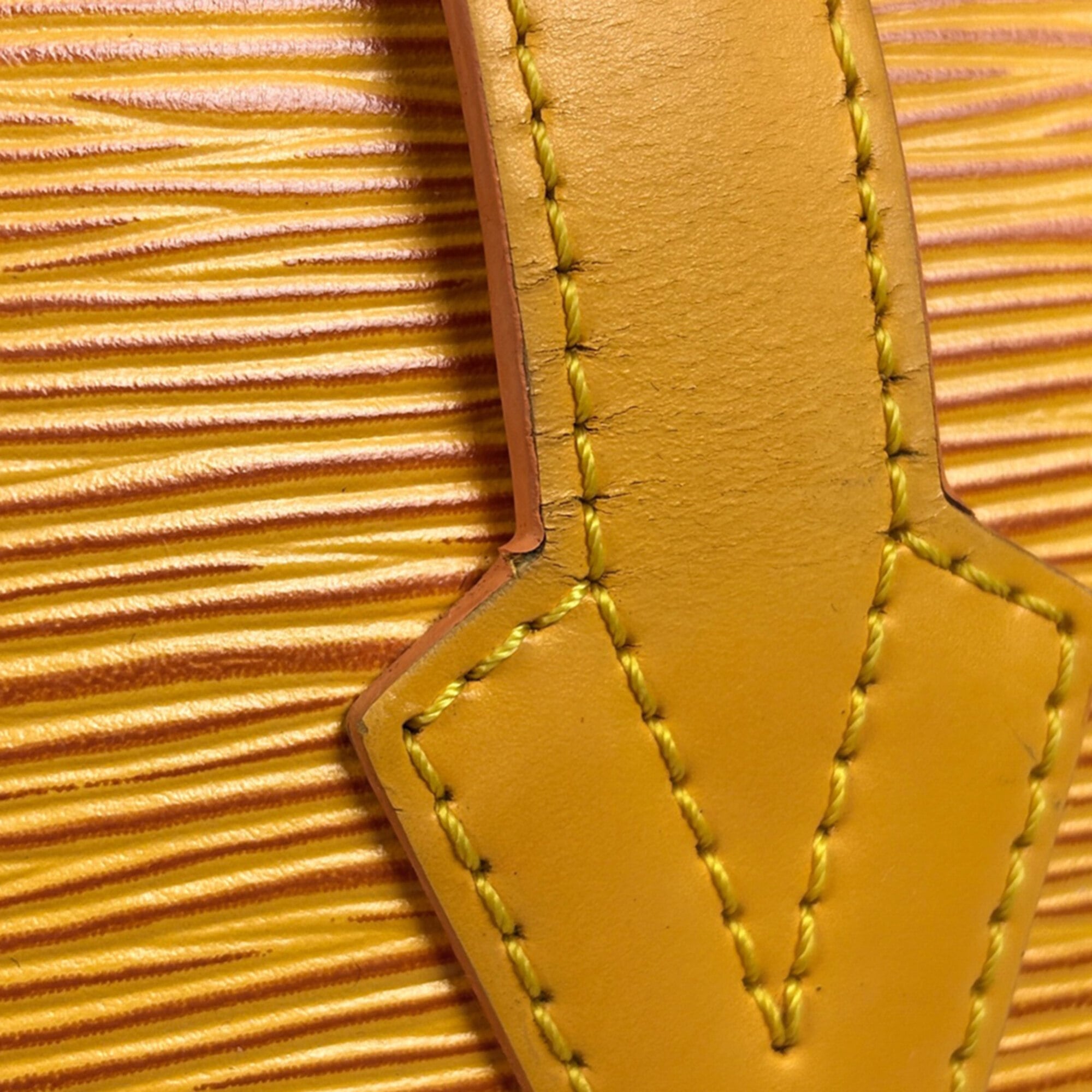 Louis Vuitton Yellow Epi Leather Shoulder Bag Tote Bag (Pre-Owned)