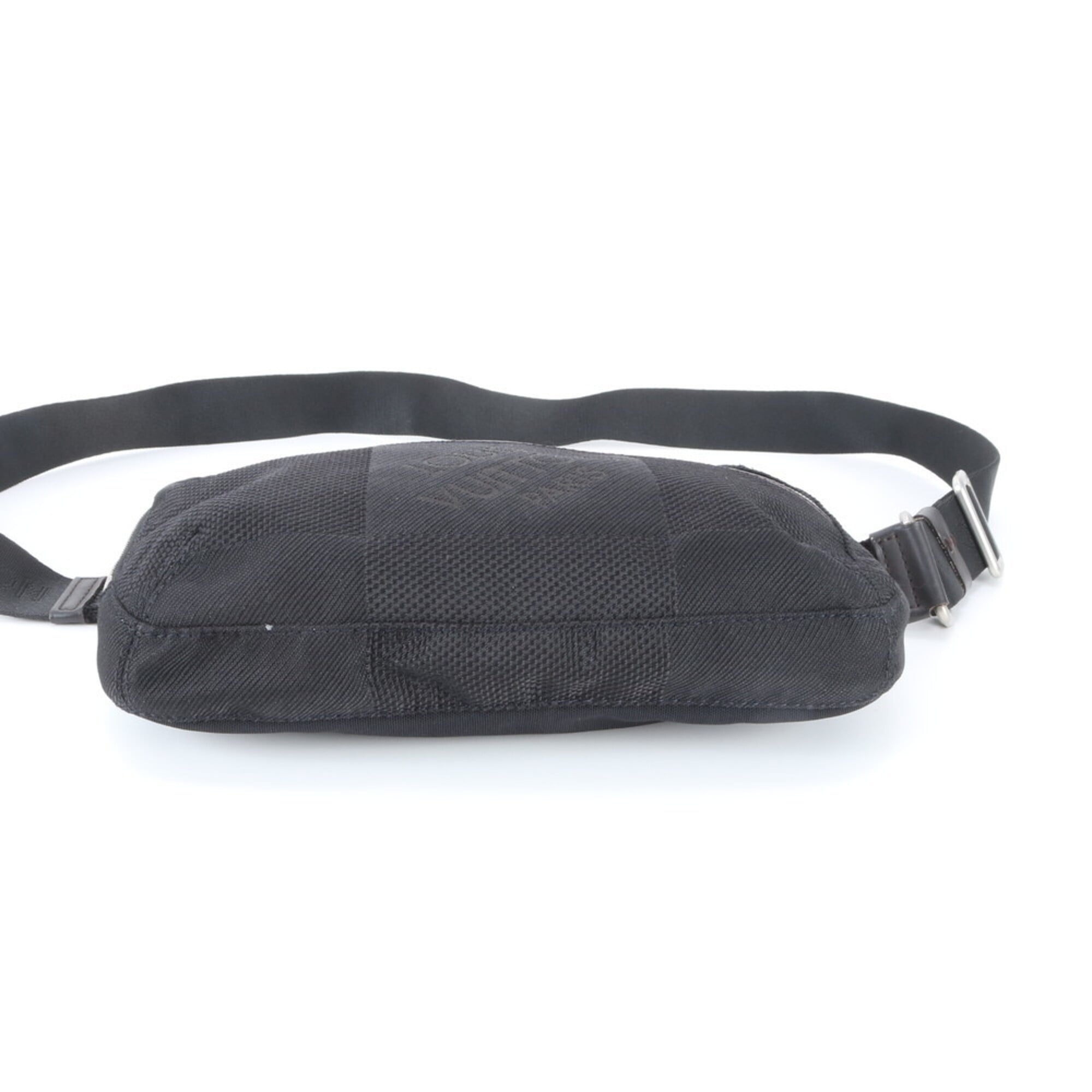 Louis Vuitton Damier Canvas Noir Leather Canvas Sling Bag (Pre-Owned)