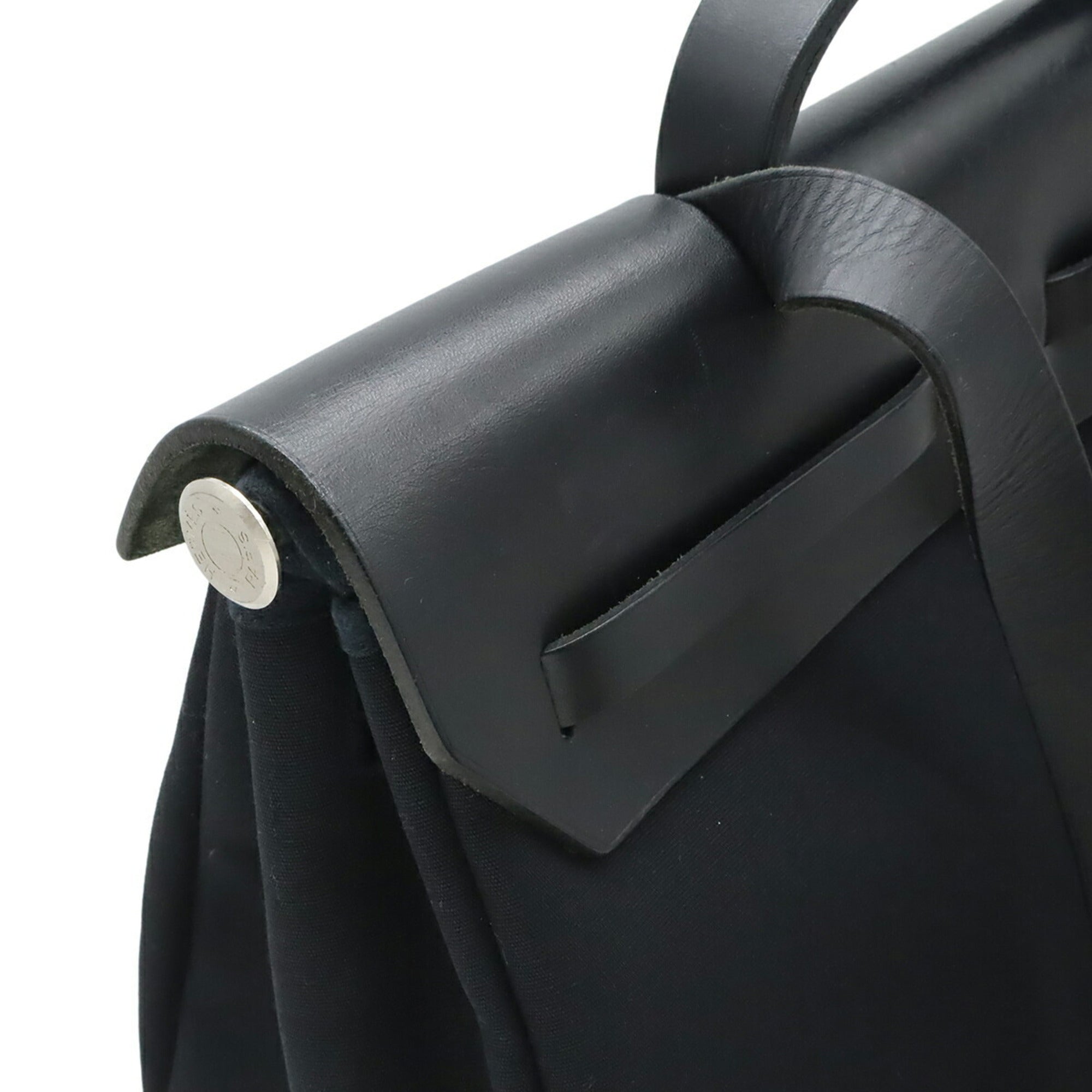 Hermes Black Toile Officier Pochette Shoulder Bag (Pre-Owned)