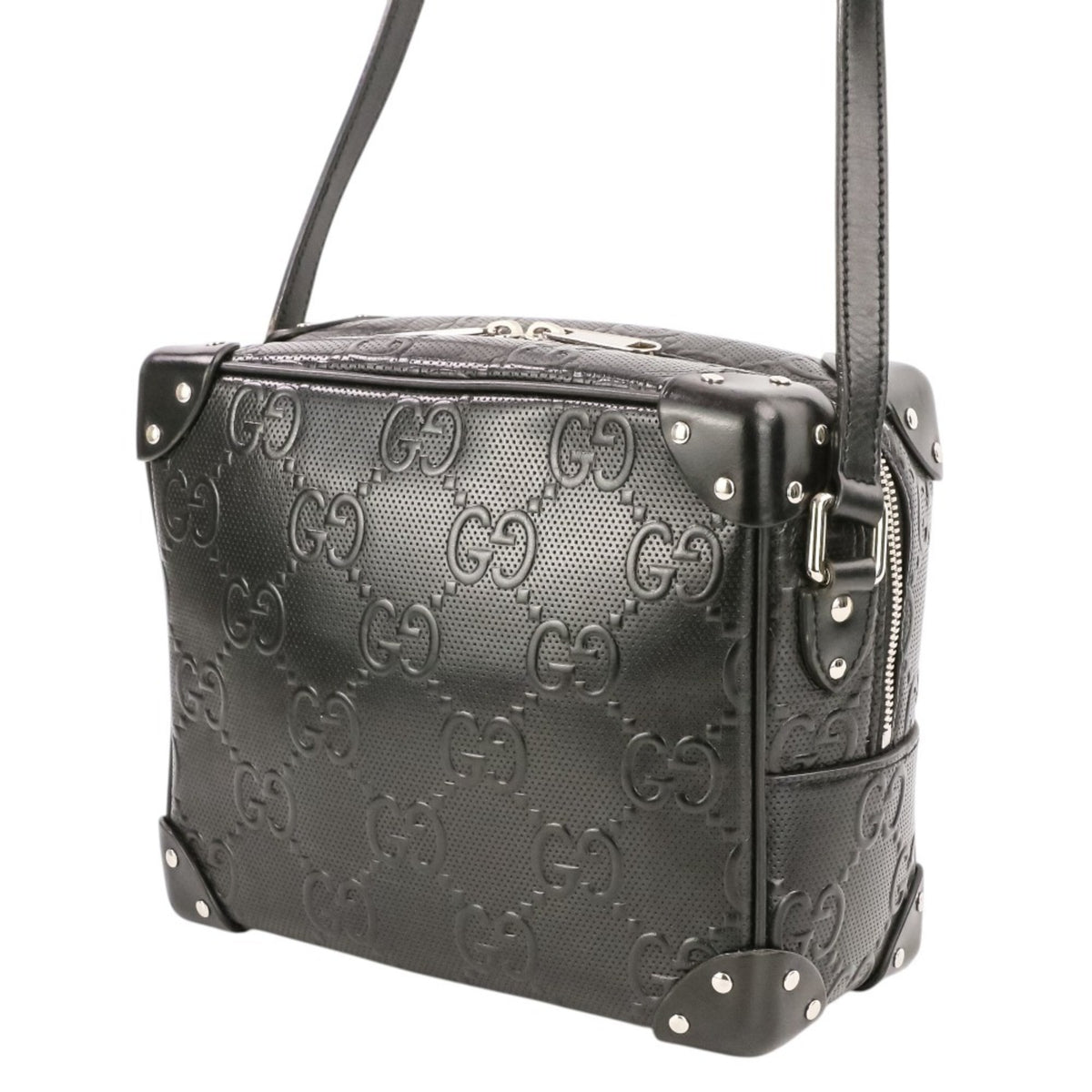 Gucci Black Leather Shoulder Bag (Pre-Owned)