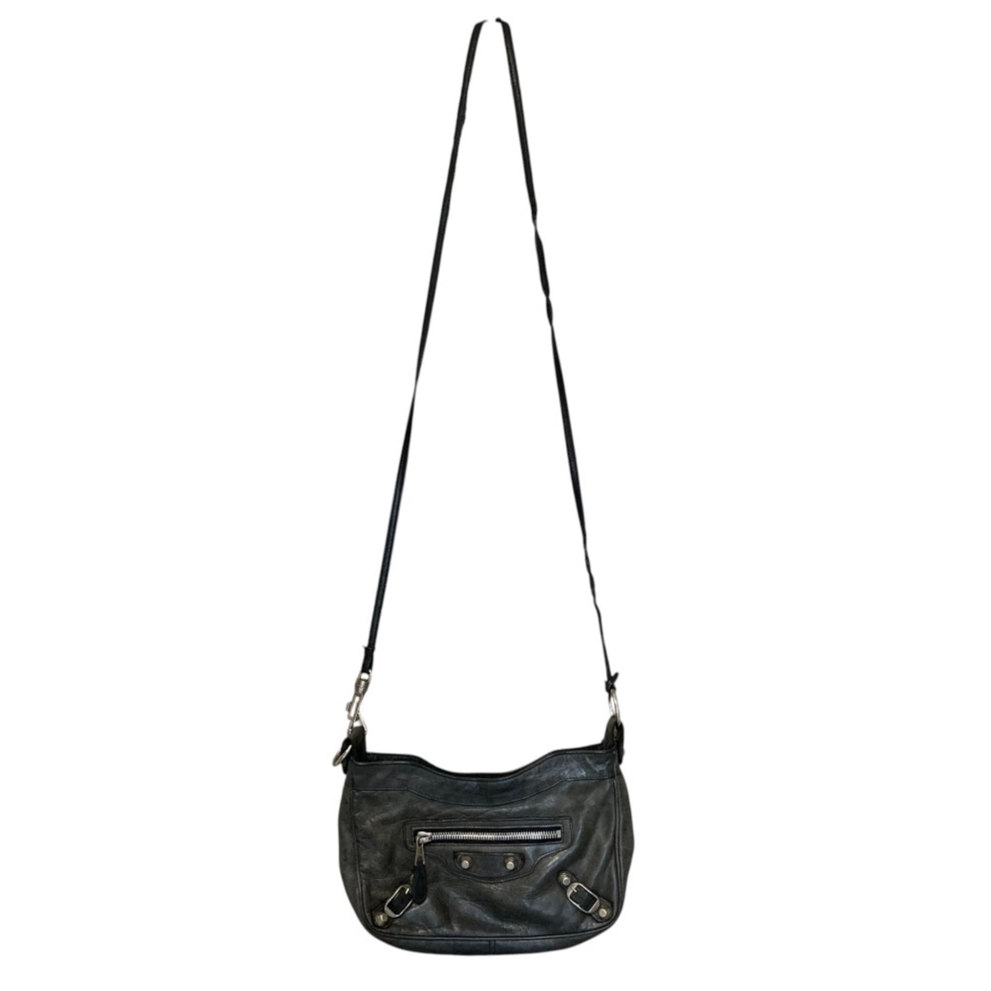 Balenciaga Khaki Leather Shoulder Bag (Pre-Owned)