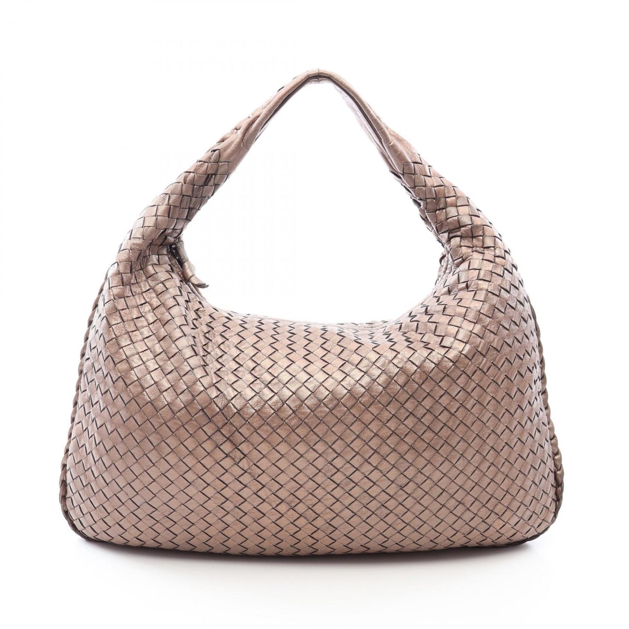 Bottega Veneta Brown Intrecciato Handbag Shoulder Bag (Pre-Owned)