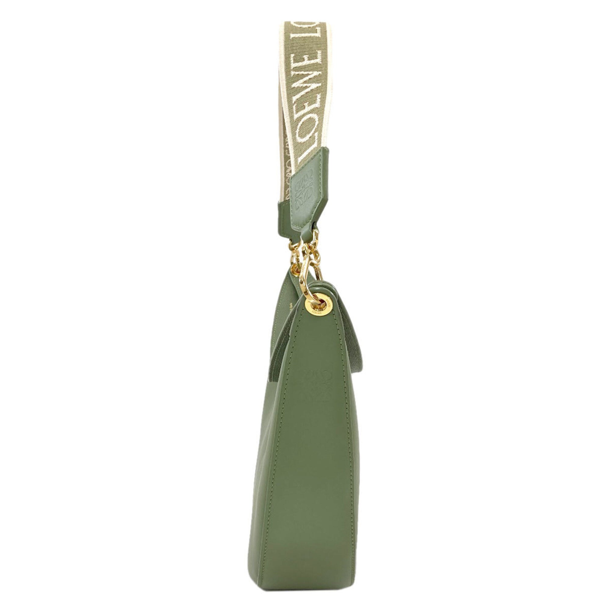Loewe Green Leather Shoulder Bag (Pre-Owned)