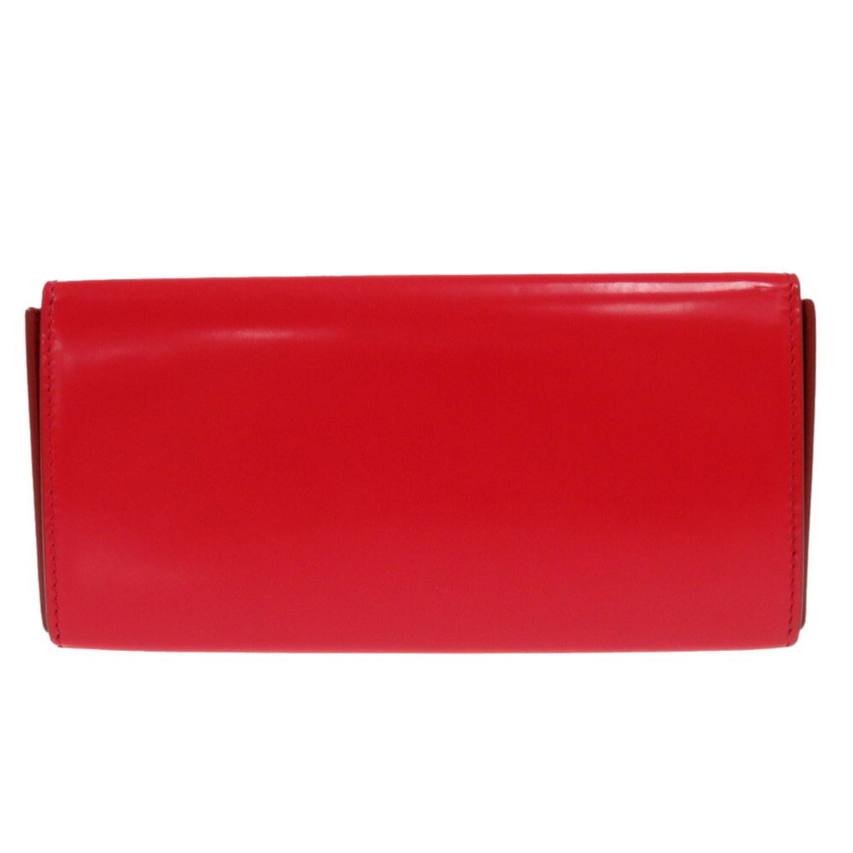 Salvatore Ferragamo Red Color Leather Clutch Bag Shoulder Bag (Pre-Owned)