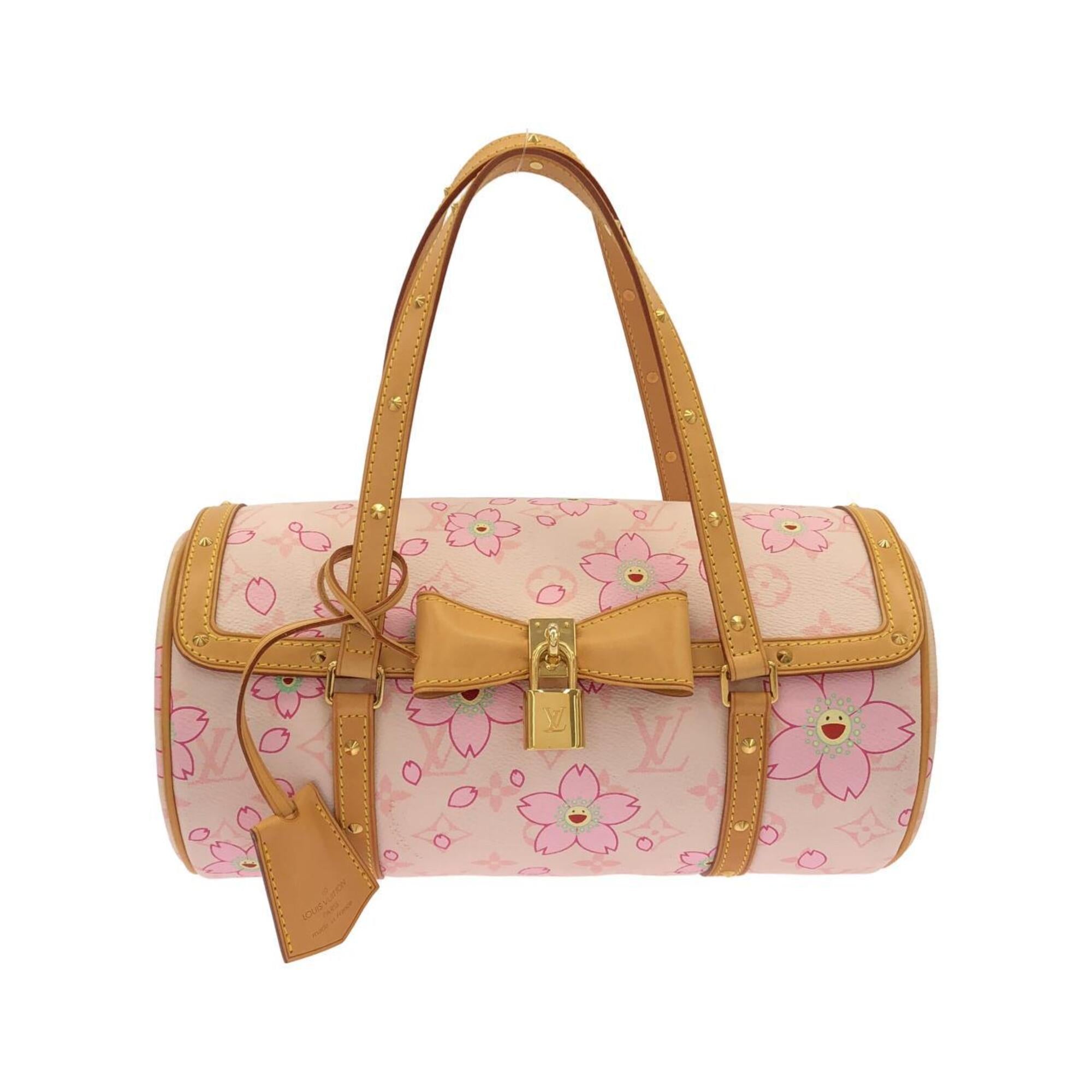 Louis Vuitton Monogram Cherry Blossom Rose Coated Canvas Handbag (Pre-Owned)