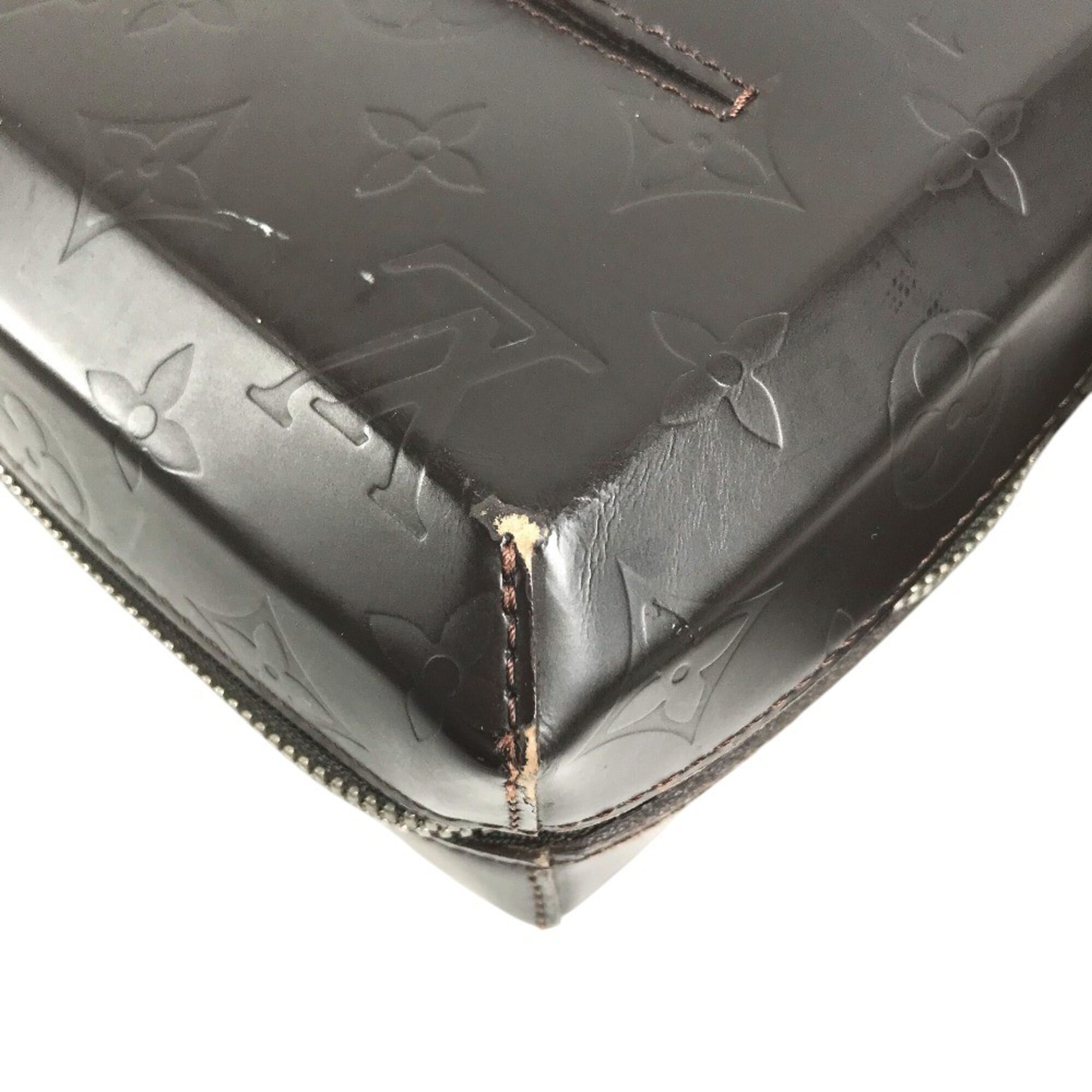 Louis Vuitton Brown Coffee Leather Briefcase Shoulder Bag (Pre-Owned)