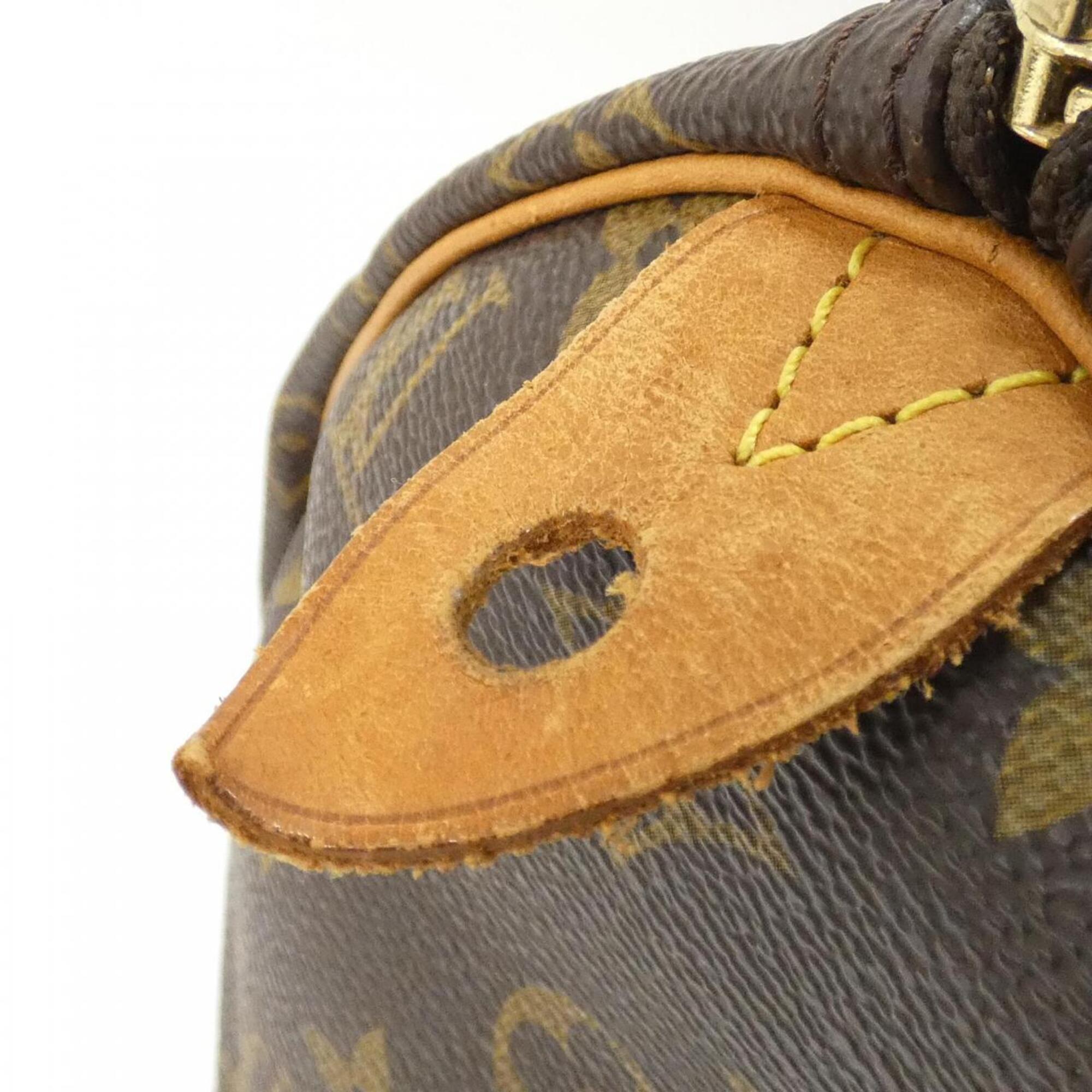 Louis Vuitton Monogram Marron Coated Canvas Boston Bag (Pre-Owned)