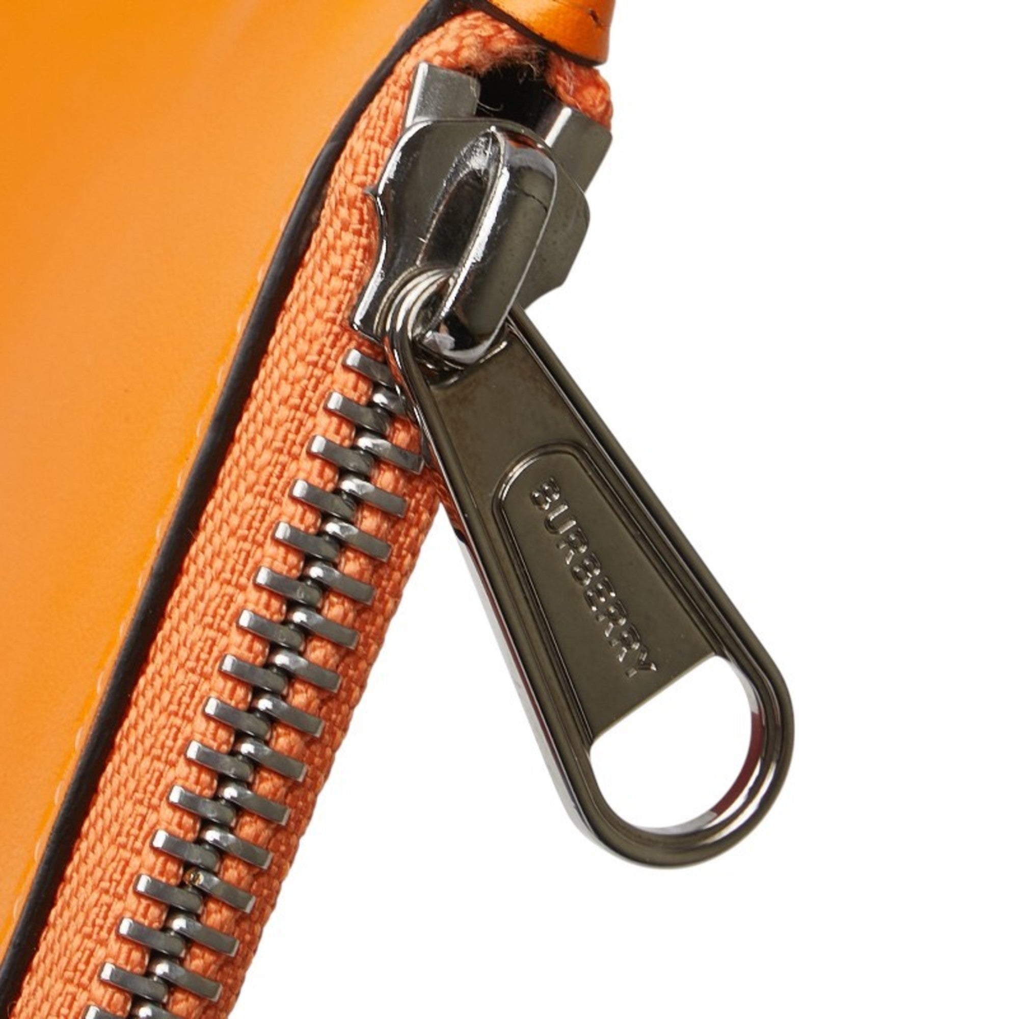 Burberry Multi-Color Orange Leather Coin Purse/Coin Case (Pre-Owned)