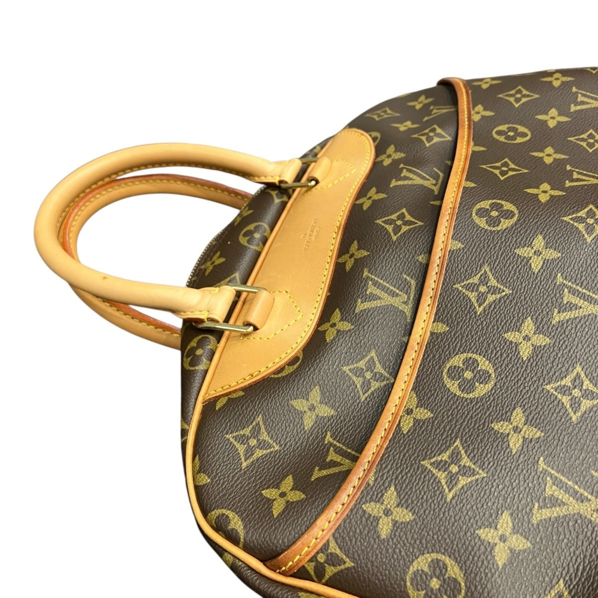 Louis Vuitton Brown Monogram Canvas Handbag (Pre-Owned)