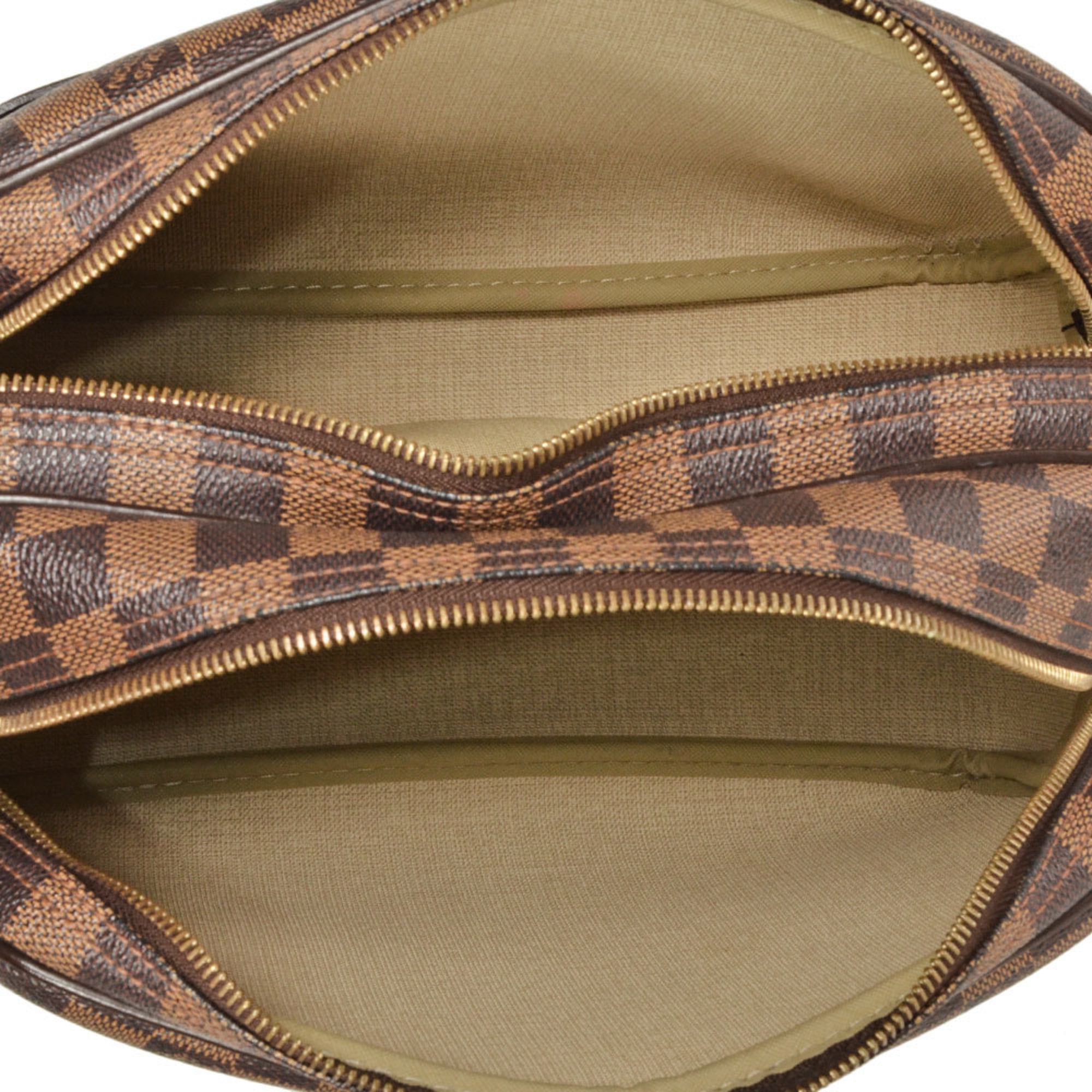 Louis Vuitton Brown Damier Canvas Ebene Damier Canvas Shoulder Bag (Pre-Owned)