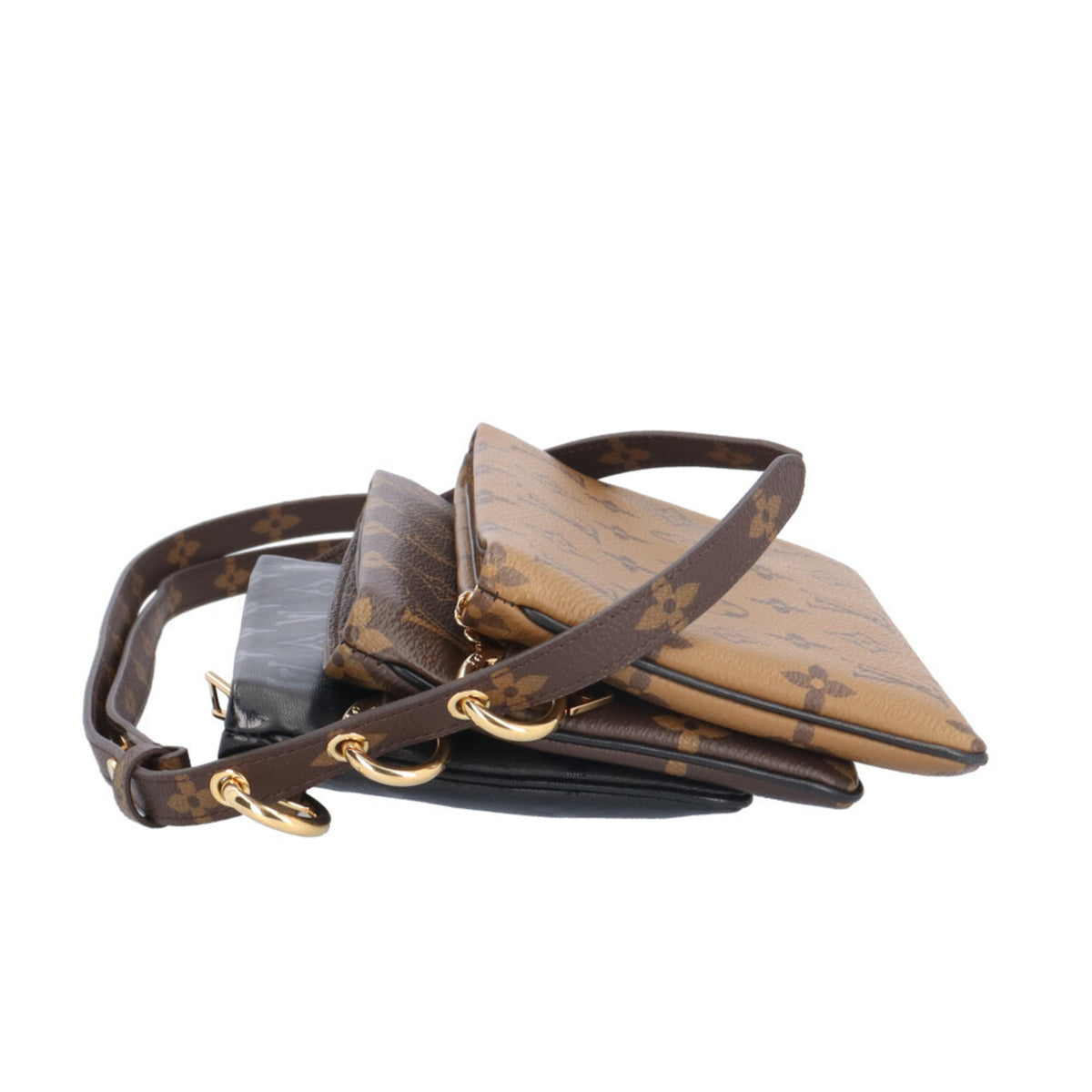 Louis Vuitton Monogram Brown Monogram Monogram Reverse Monogram Monogram Reverse Pochette Shoulder Bag (Pre-Owned)