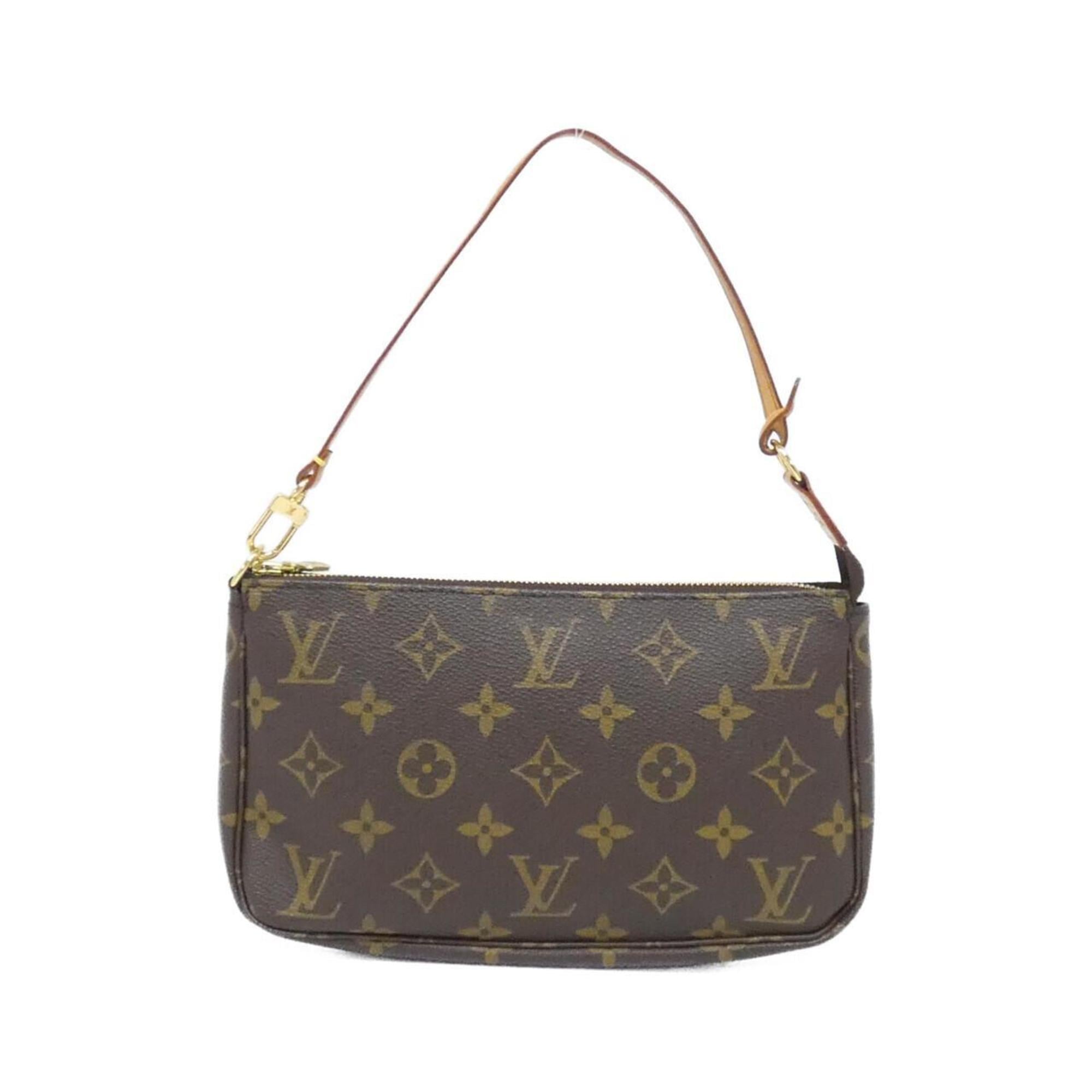 Louis Vuitton Marron Coated Canvas Pouch (Pre-Owned)