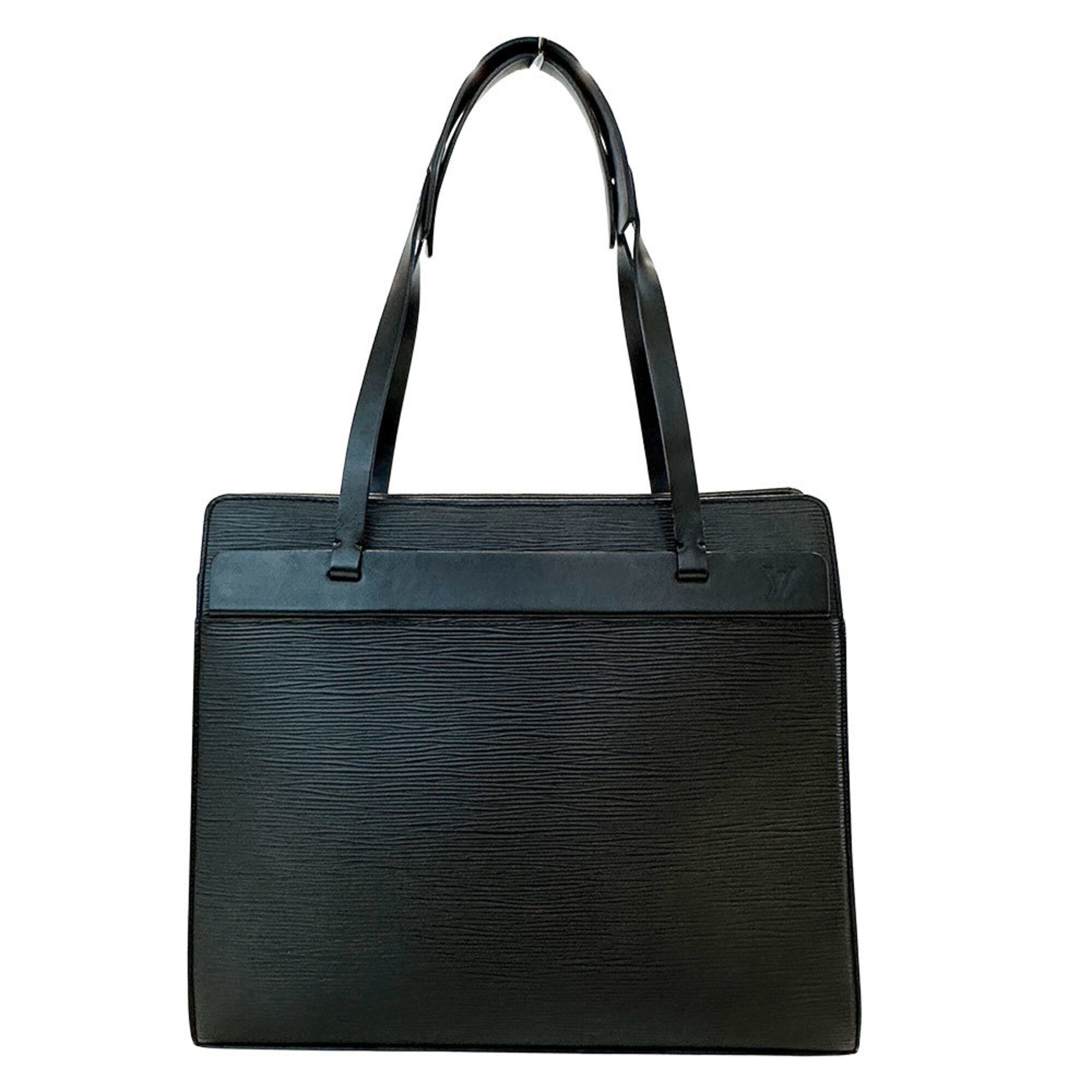 Louis Vuitton Black Noir Epi Leather Handbag Tote Bag (Pre-Owned)