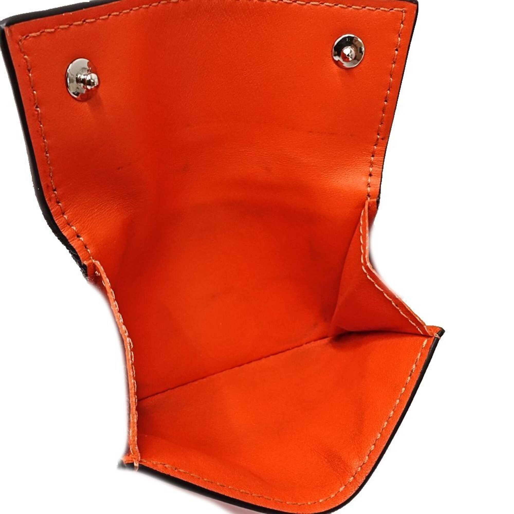 Louis Vuitton Taigarama Orange Leather Wallet (Tri-Fold) (Pre-Owned)