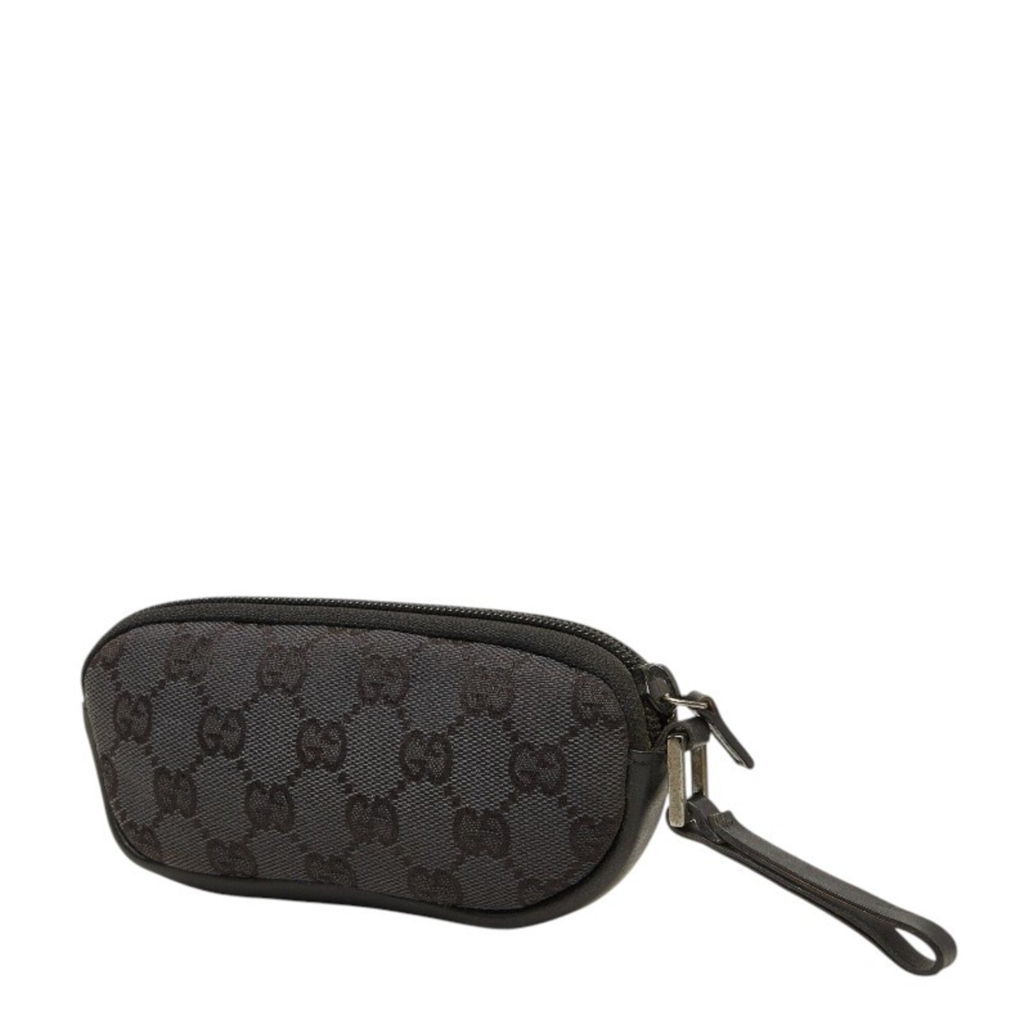 Gucci Black Canvas Leather Pouch (Pre-Owned)