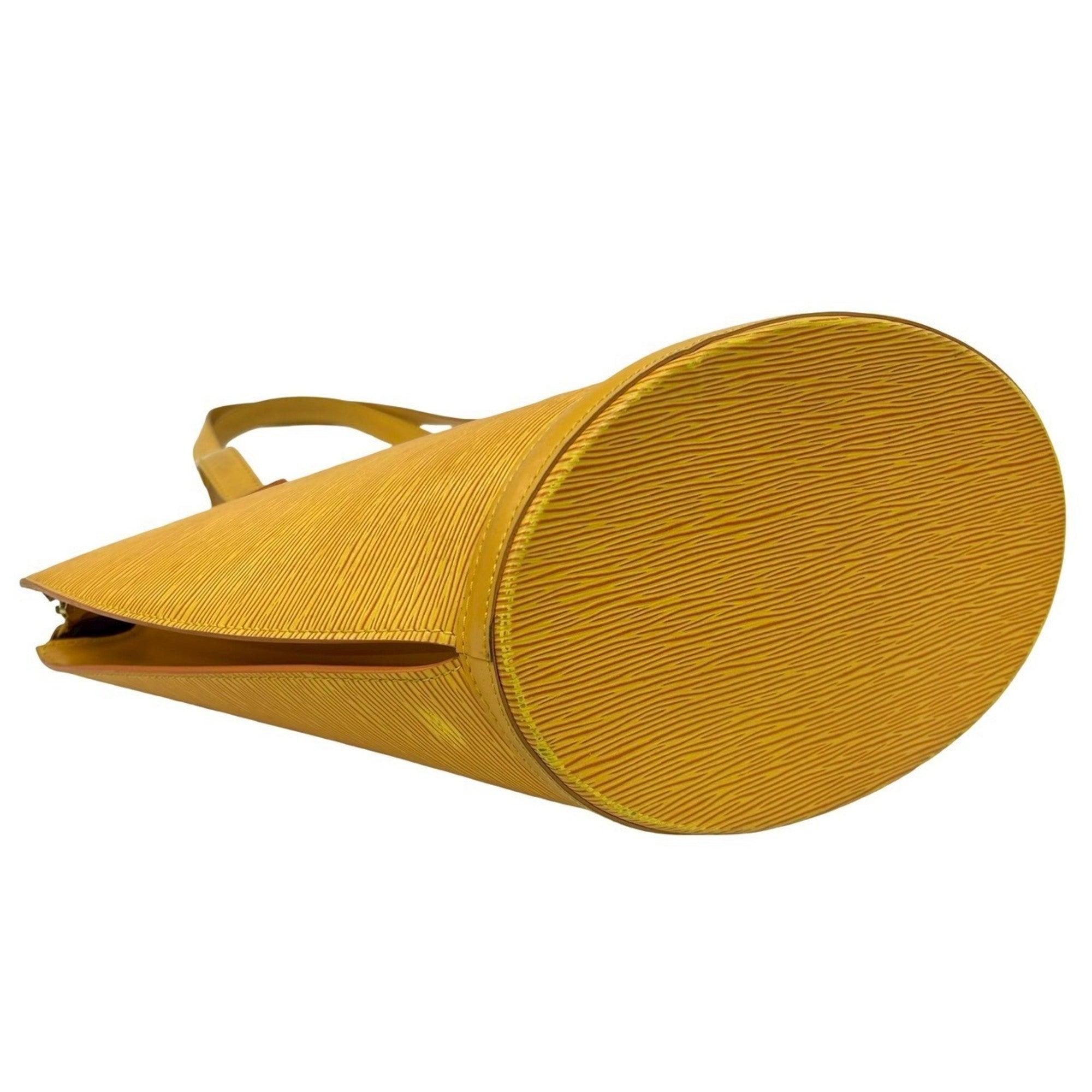 Louis Vuitton Yellow Leather Tote Bag (Pre-Owned)