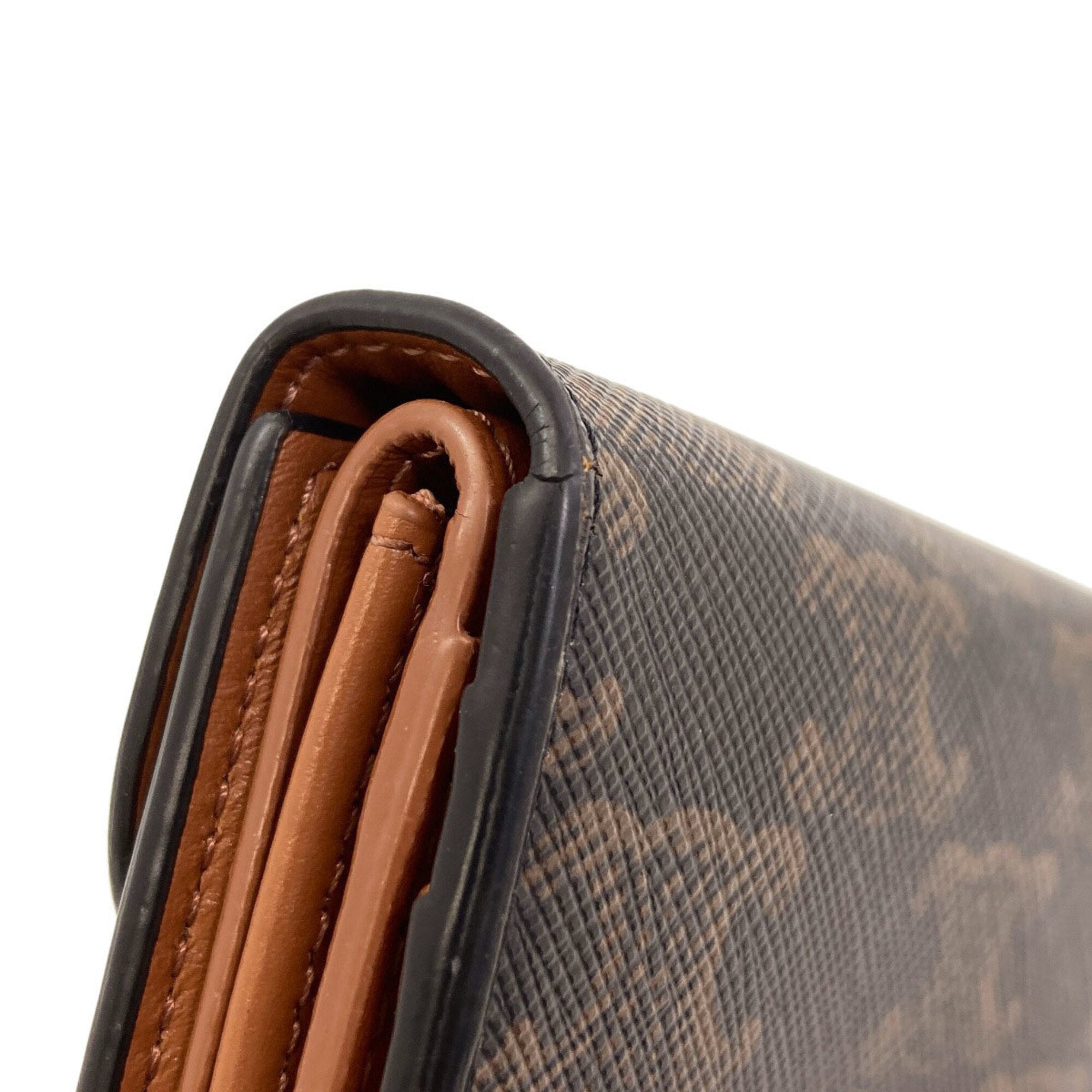 Celine Brown Pvc Wallet (Tri-Fold) (Pre-Owned)