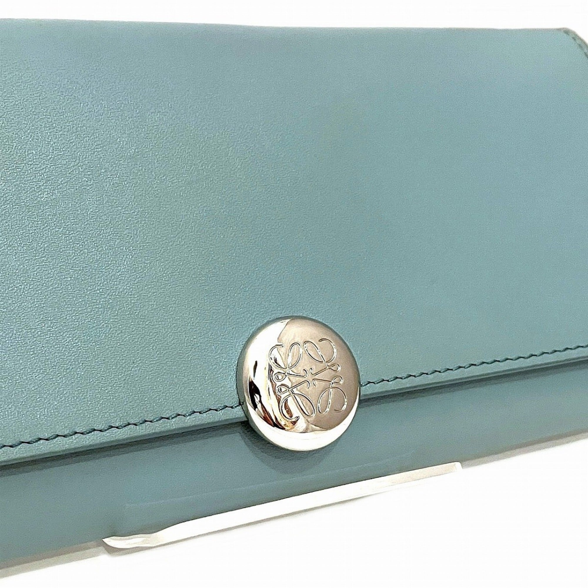 Loewe Blue Leather Coin Purse/Coin Case (Pre-Owned)