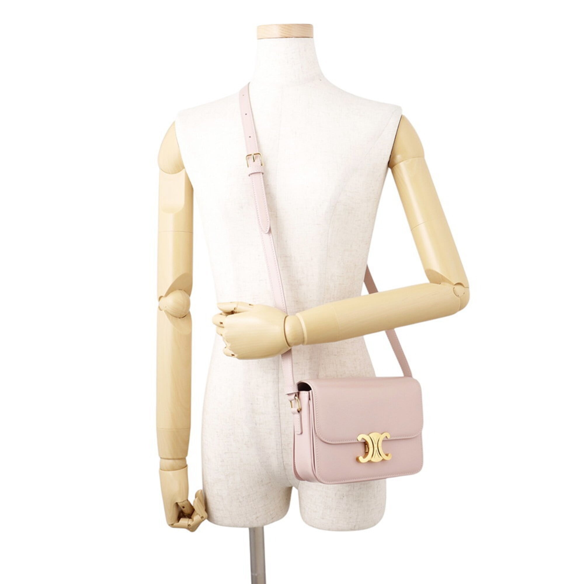 Celine Pink Leather Shoulder Bag (Pre-Owned)