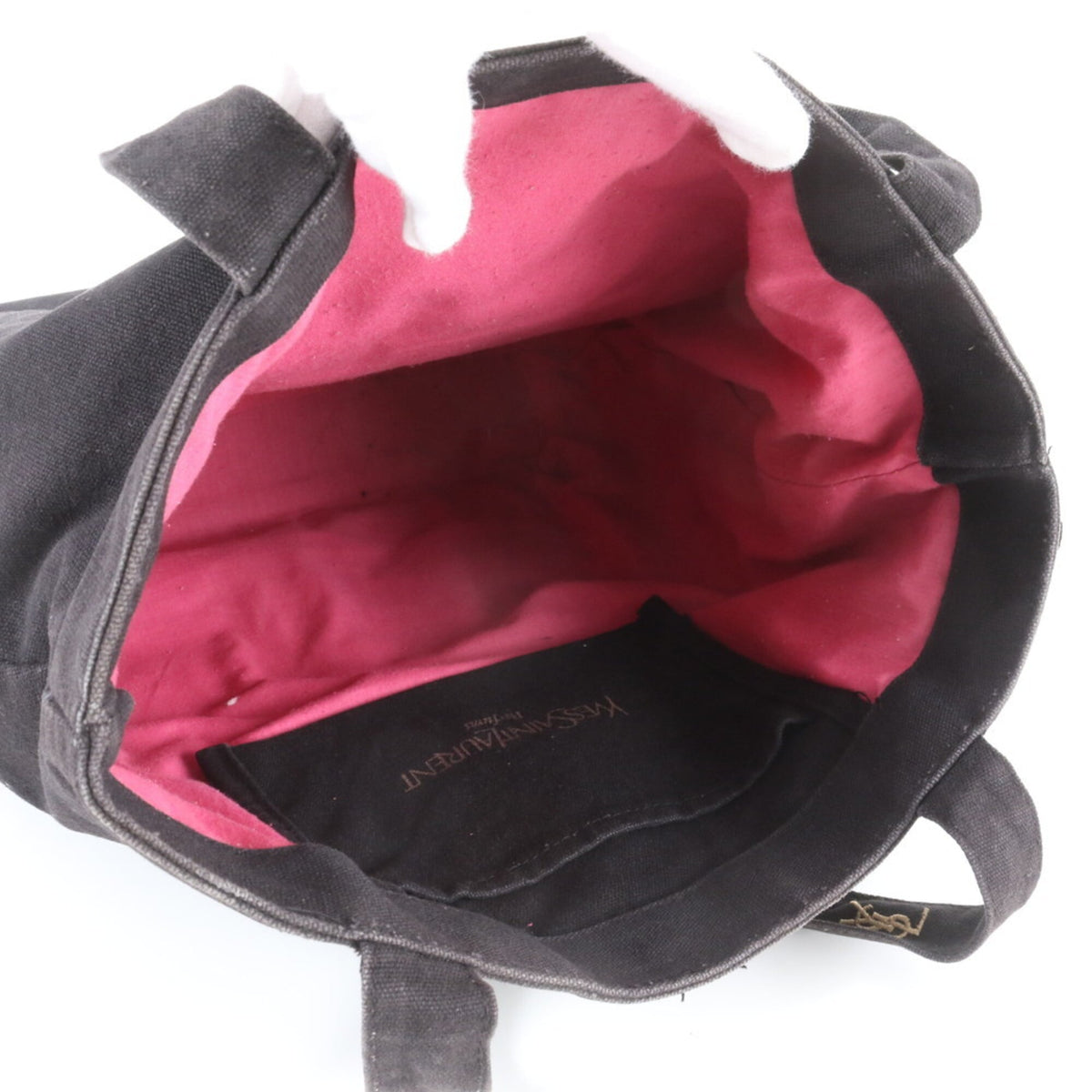 Yves Saint Laurent Black Handbag Shoulder Bag Tote Bag (Pre-Owned)