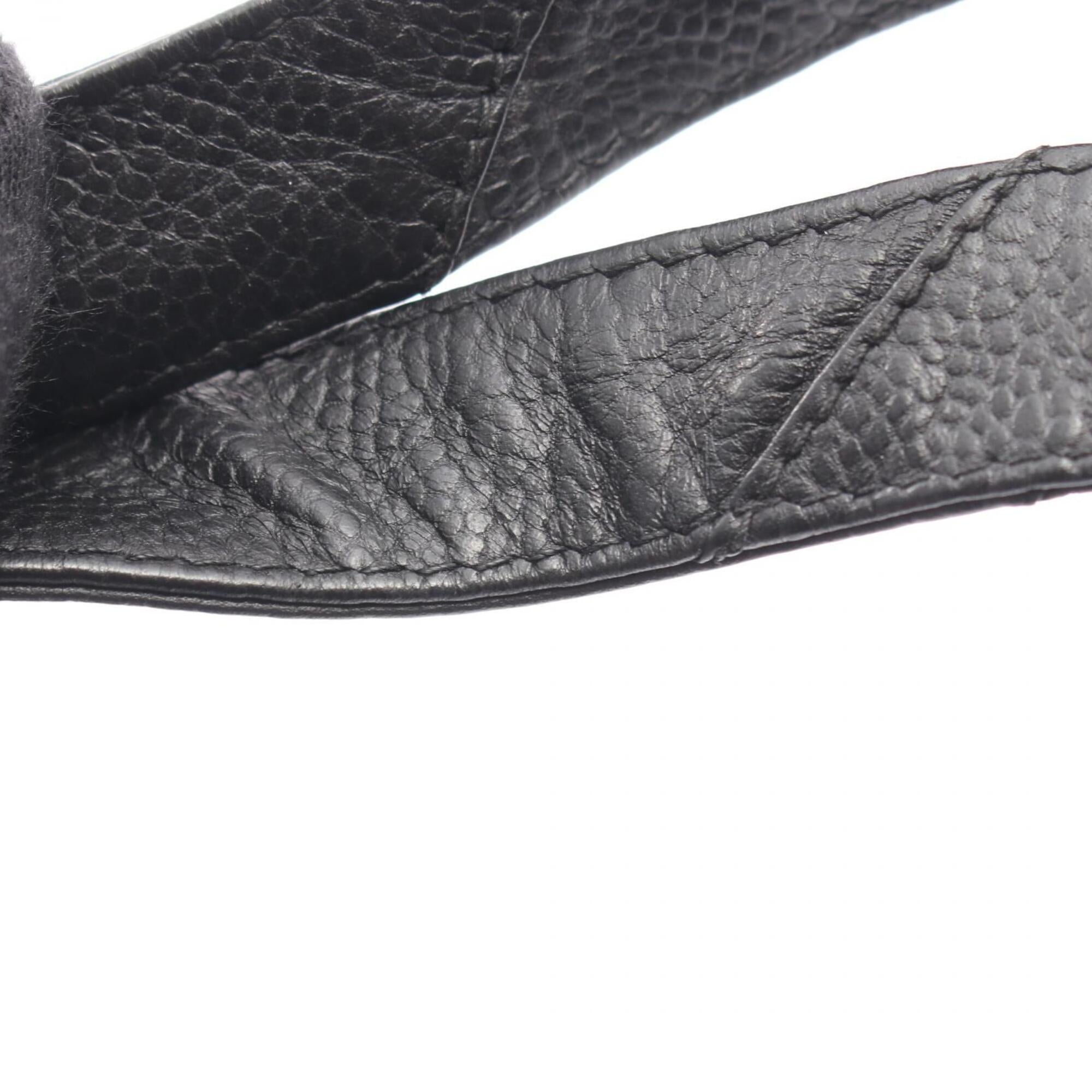 Chanel Black Leather Handbag Tote Bag (Pre-Owned)