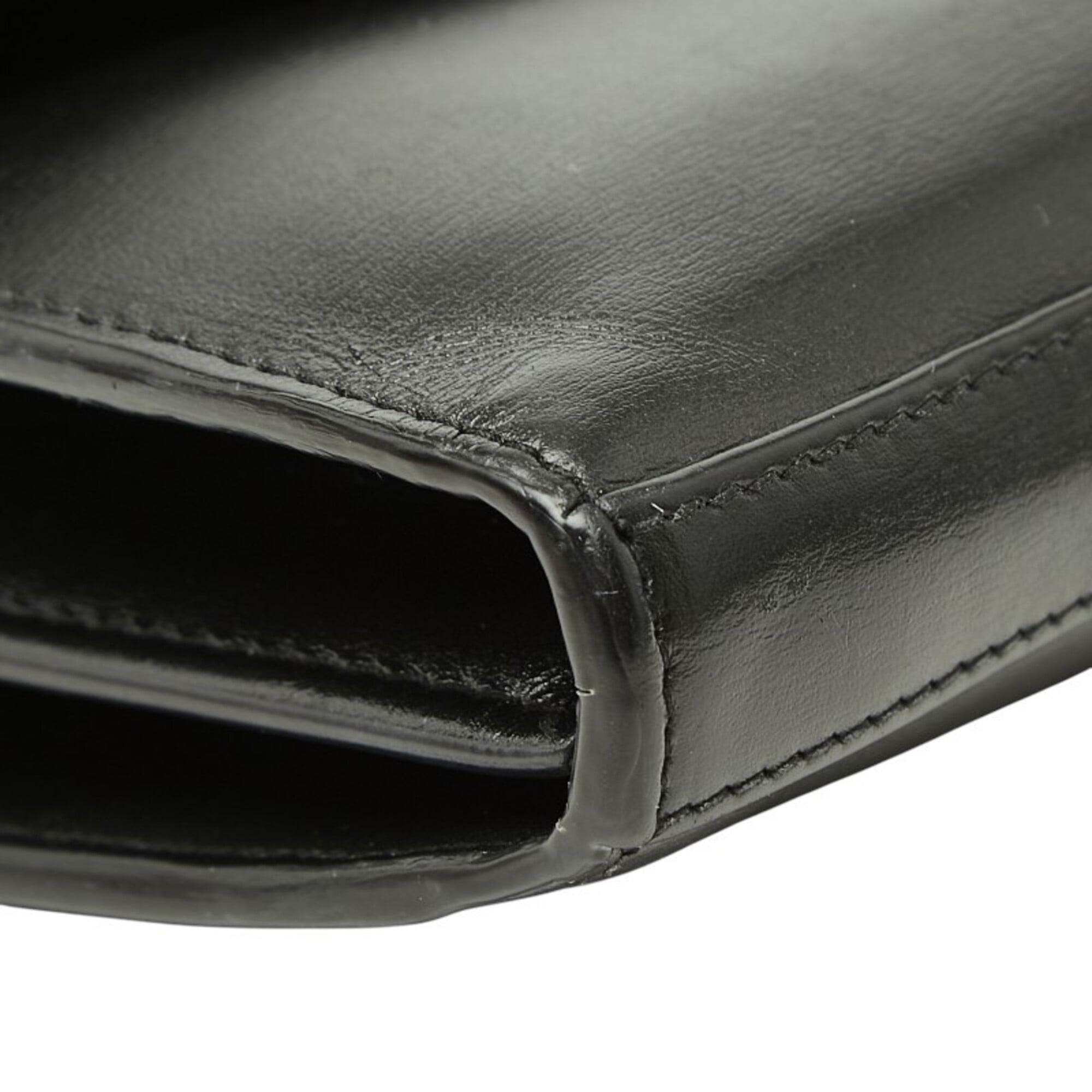 Saint Laurent Black Leather Shoulder Bag (Pre-Owned)