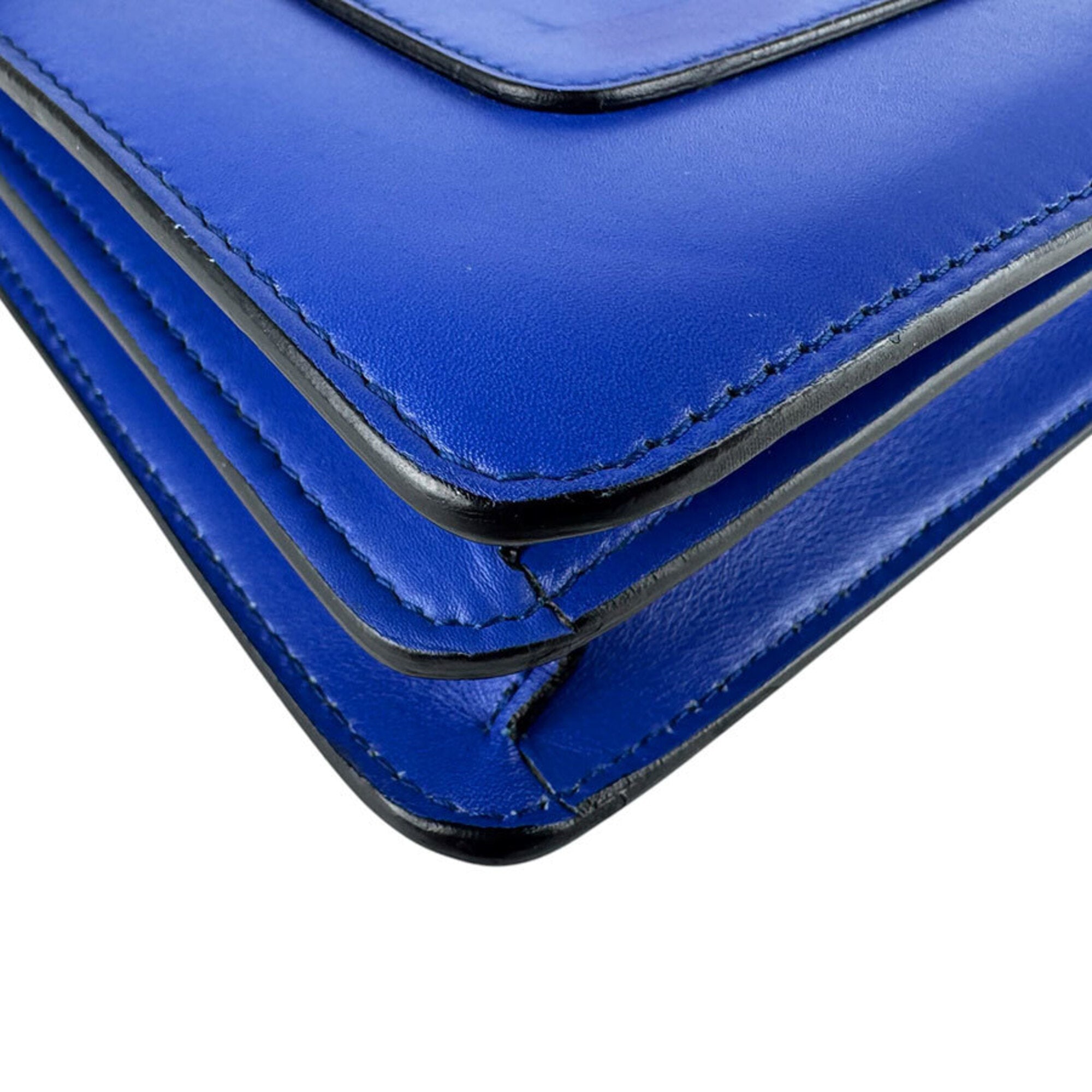 Bvlgari Blue Leather Shoulder Bag (Pre-Owned)