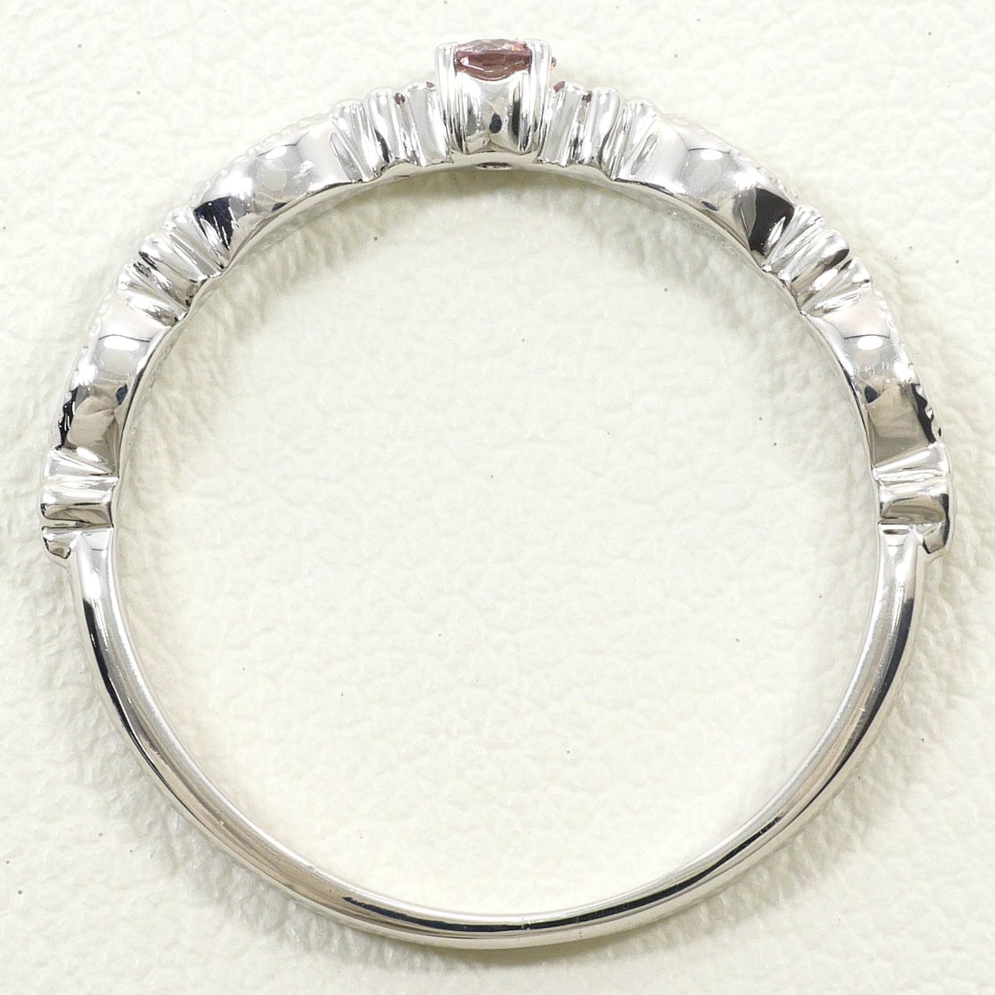 Unbranded Pink White Gold White Gold (18K) Band Ring (Pre-Owned)