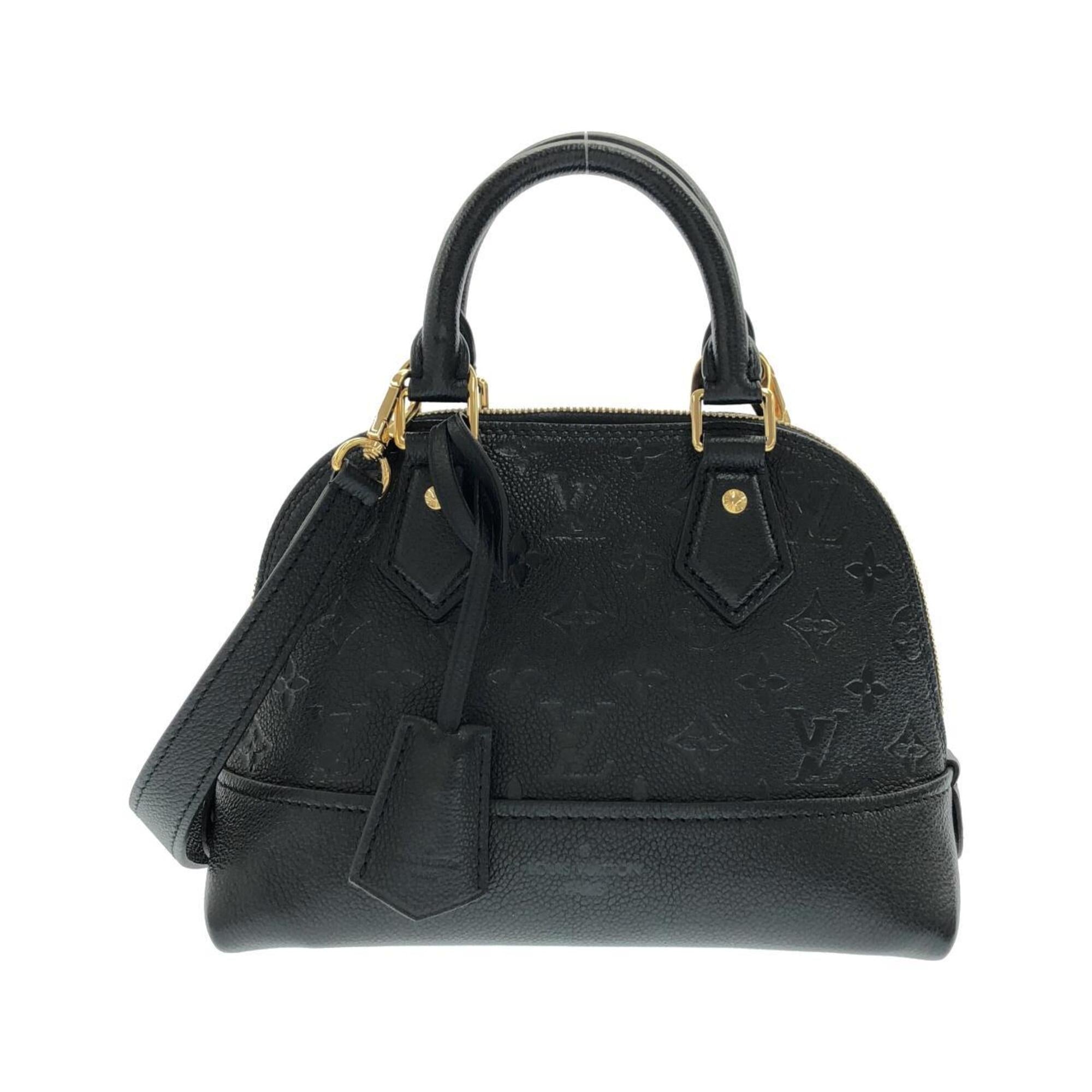 Louis Vuitton Black Leather Handbag (Pre-Owned)