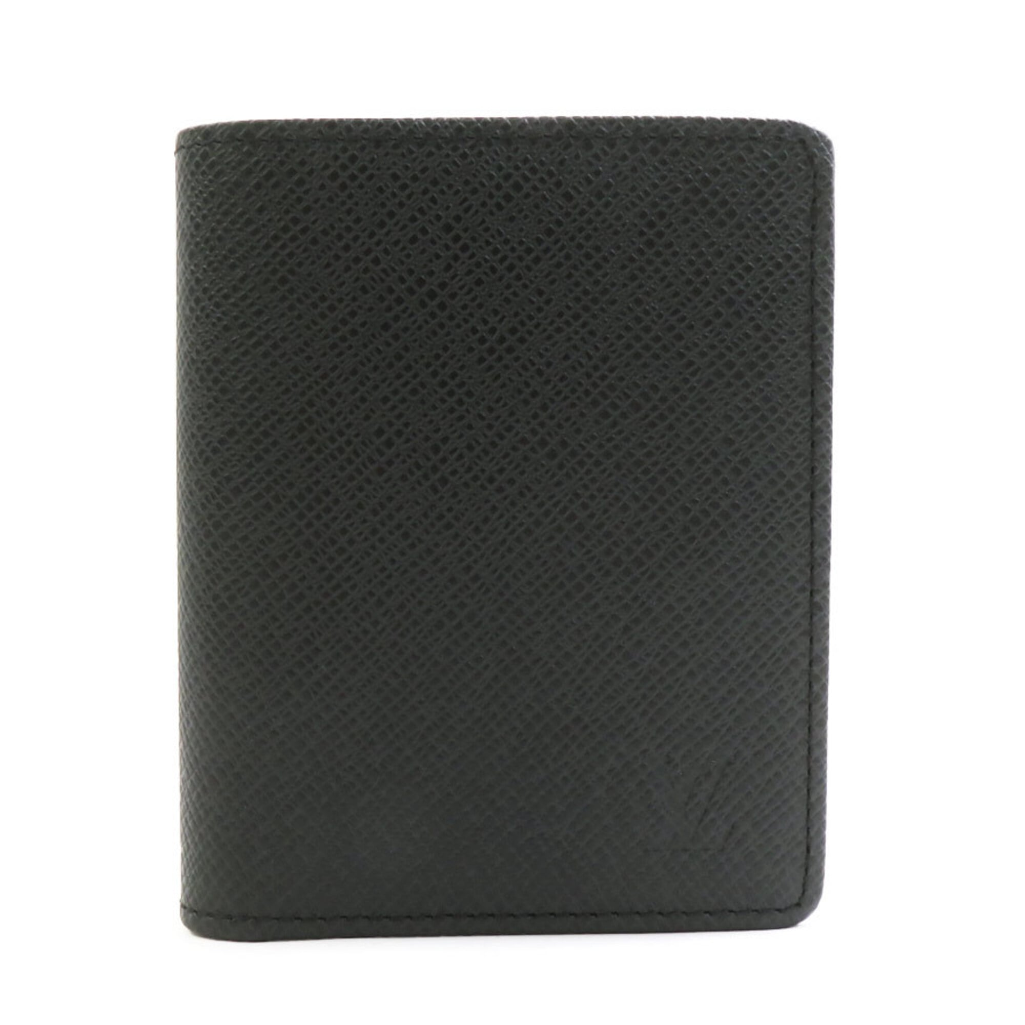 Louis Vuitton Black Taiga Leather Wallet (Bi-Fold) (Pre-Owned)