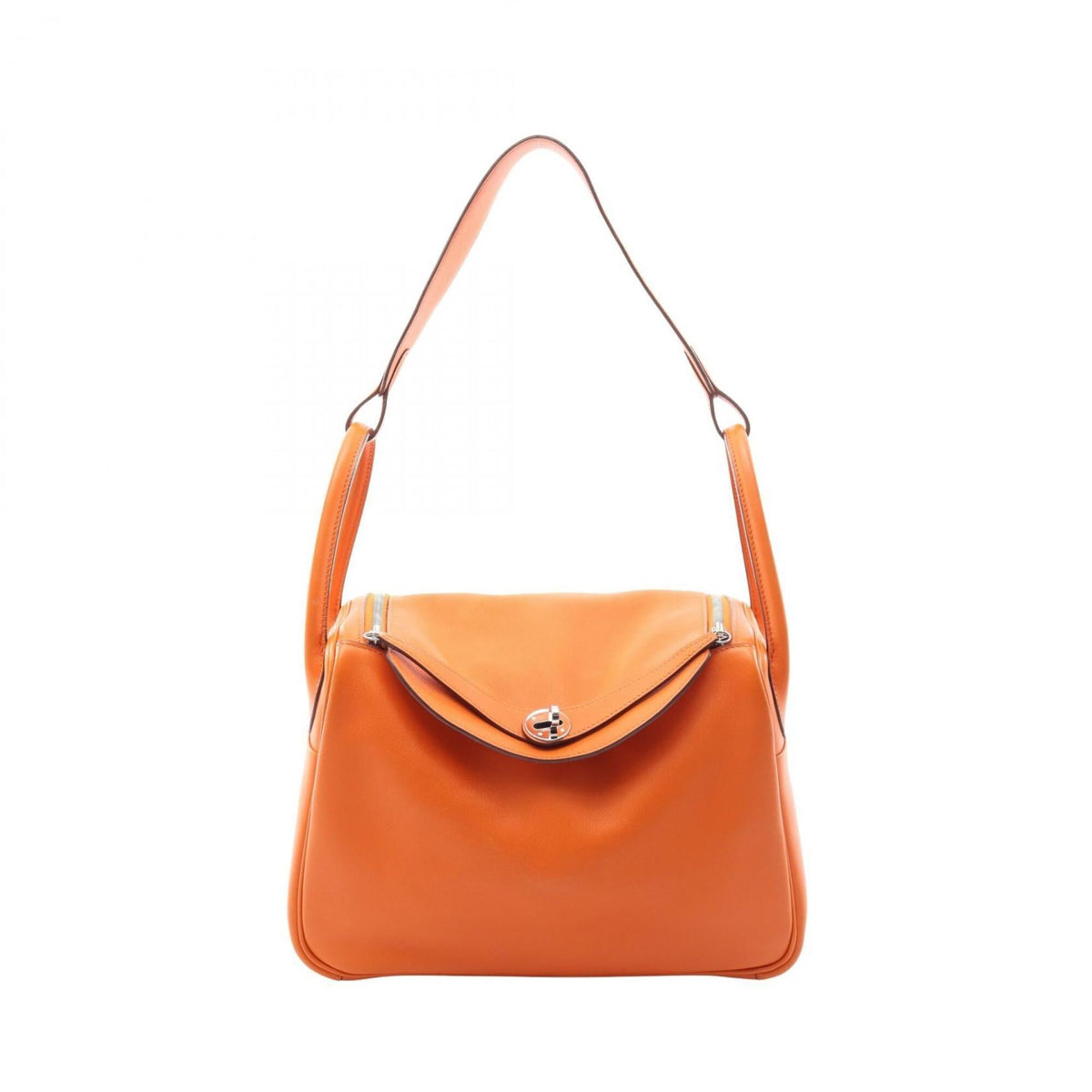 Hermes Orange Swift Leather Handbag Shoulder Bag (Pre-Owned)