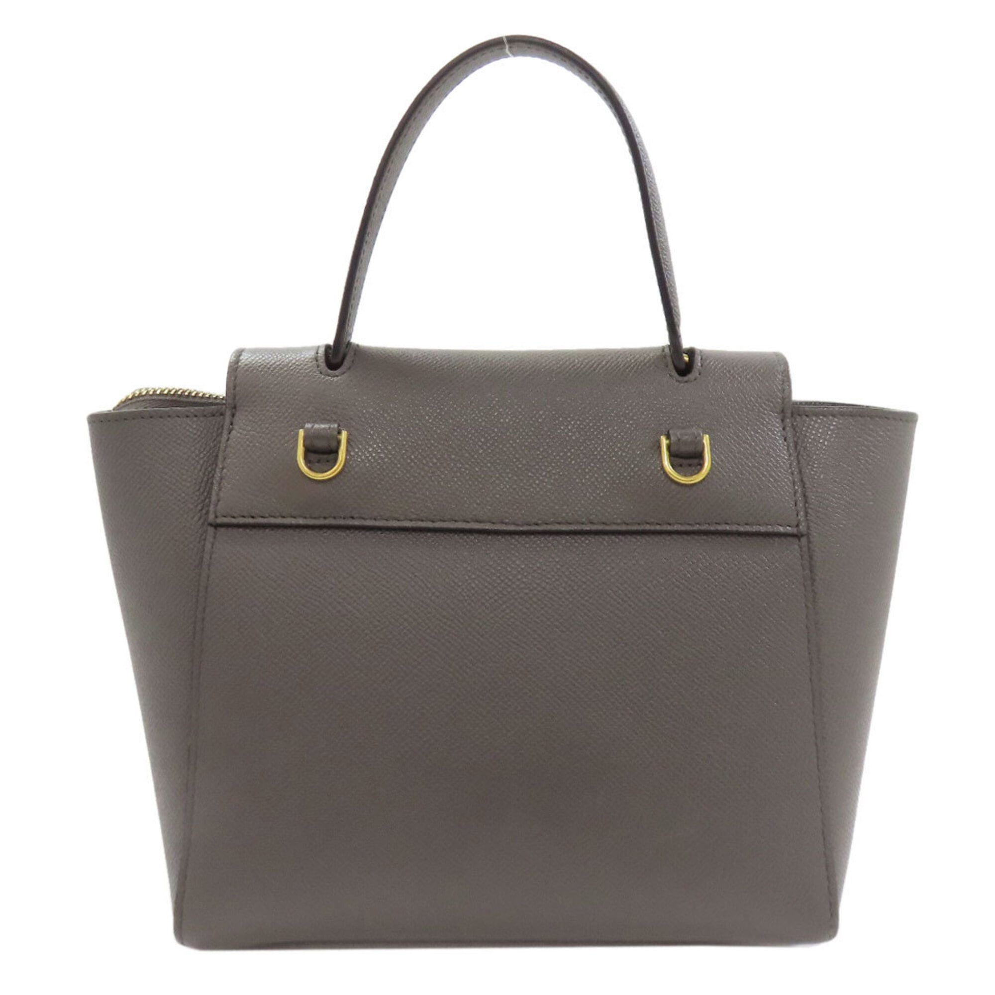 Celine Gray Leather Handbag (Pre-Owned)