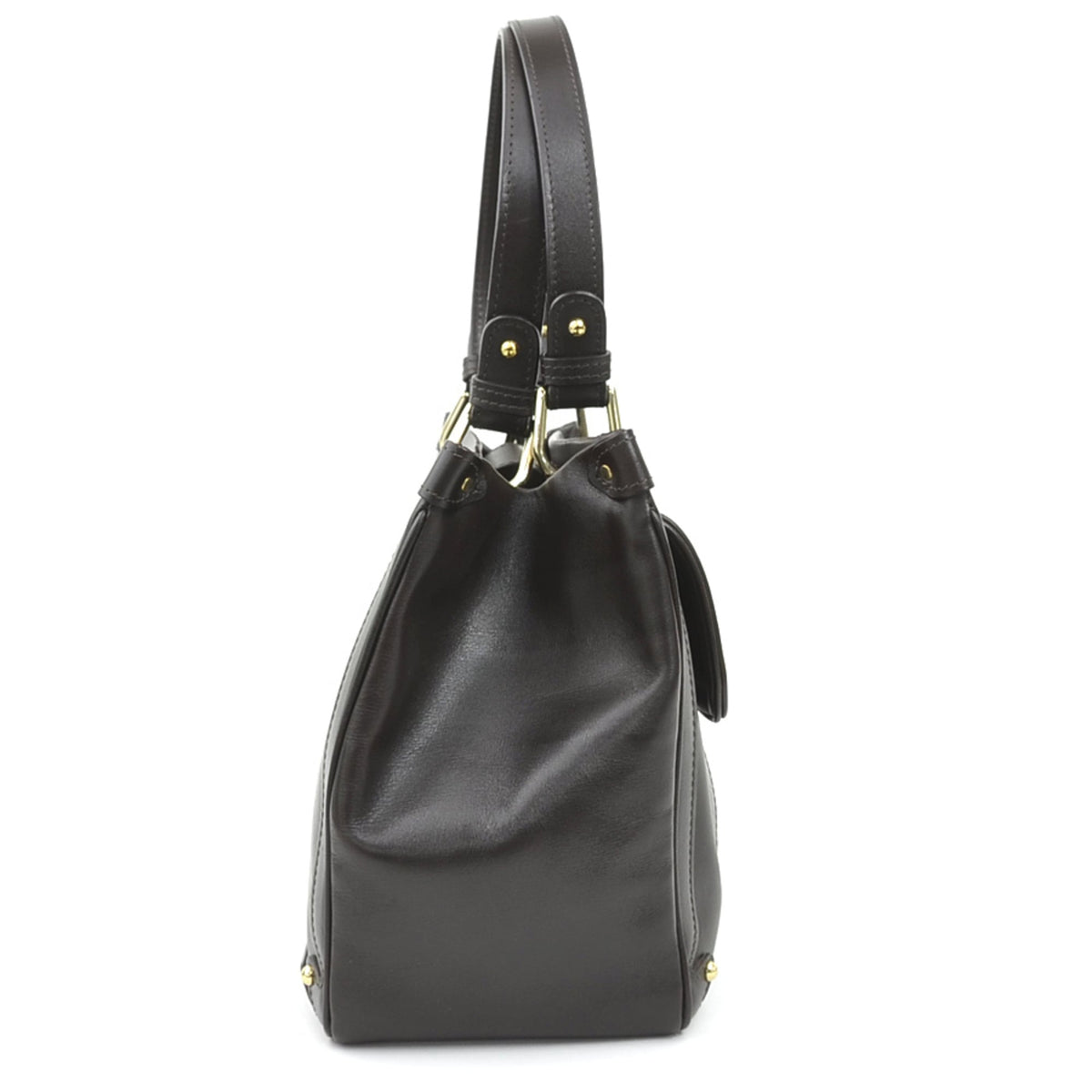 Bally Brown Leather Handbag (Pre-Owned)