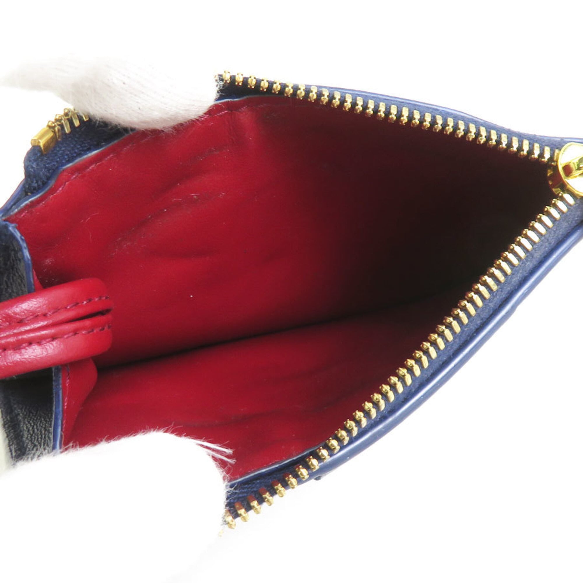 Bottega Veneta Purple Red Color Leather Coin Purse/Coin Case (Pre-Owned)