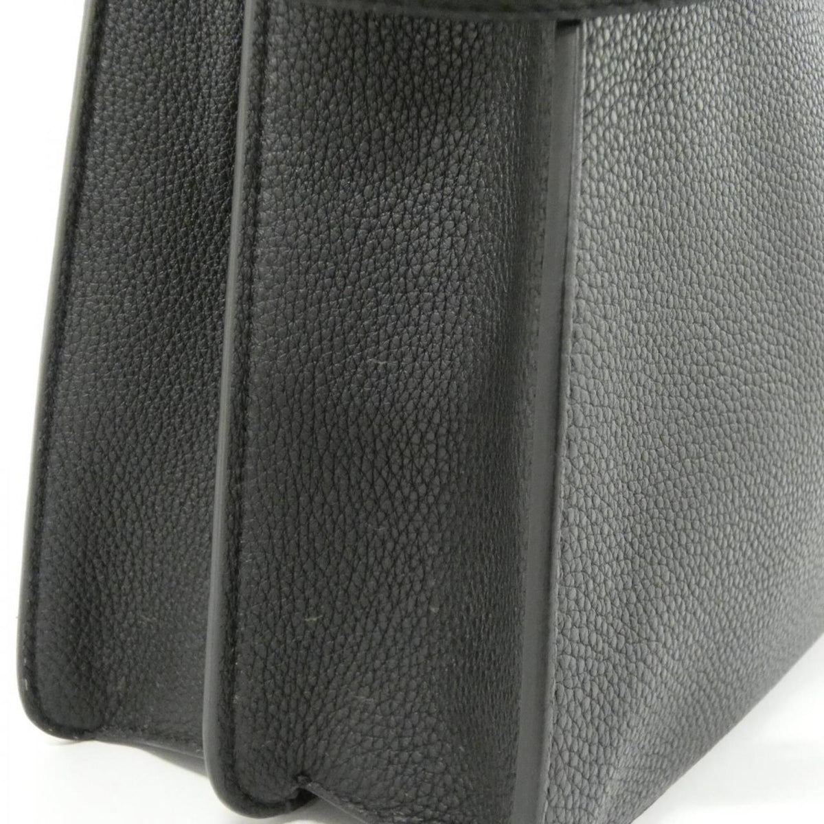 Fendi Black Leather Briefcase Handbag (Pre-Owned)