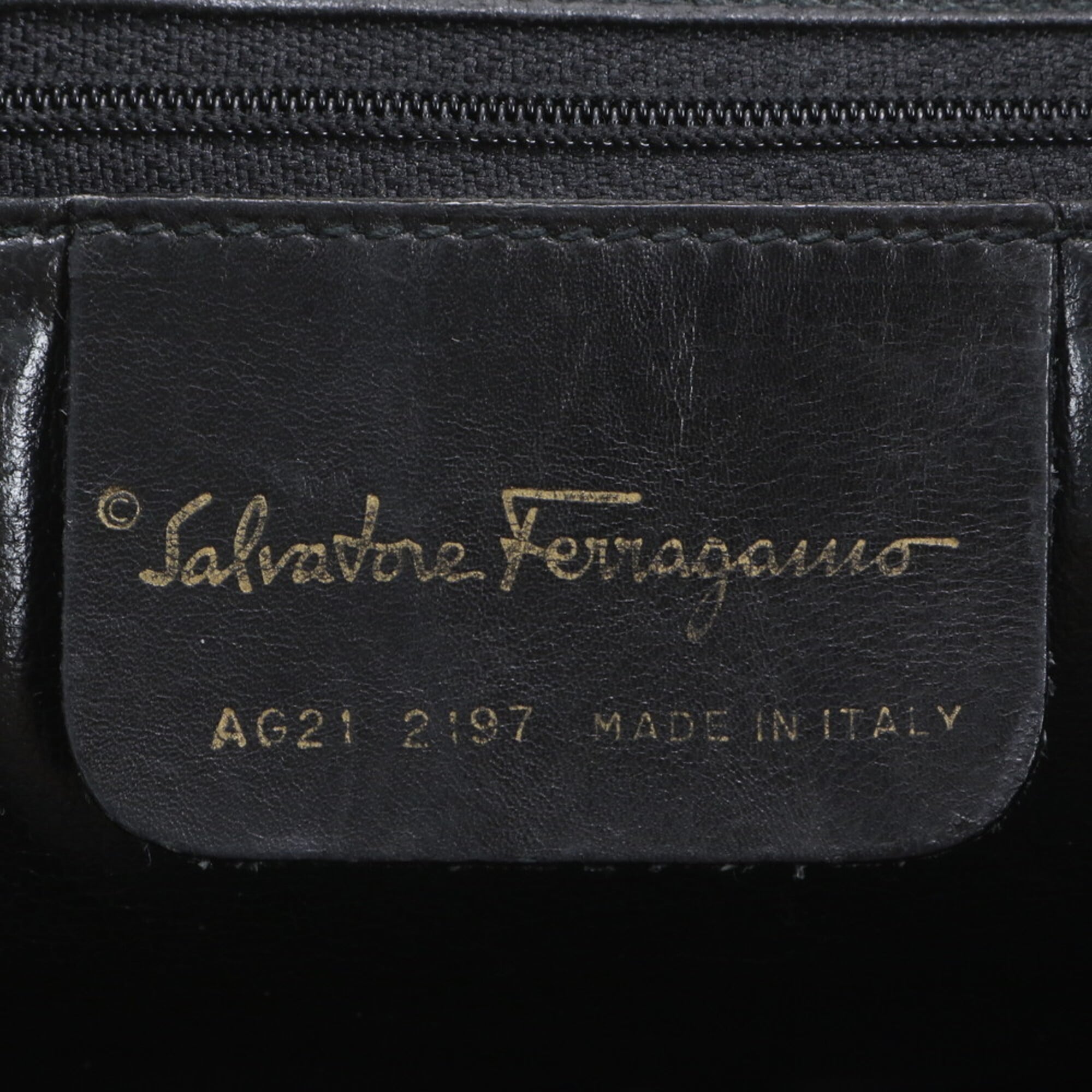 Salvatore Ferragamo Brown Red Color Leather Handbag Shoulder Bag Tote Bag (Pre-Owned)